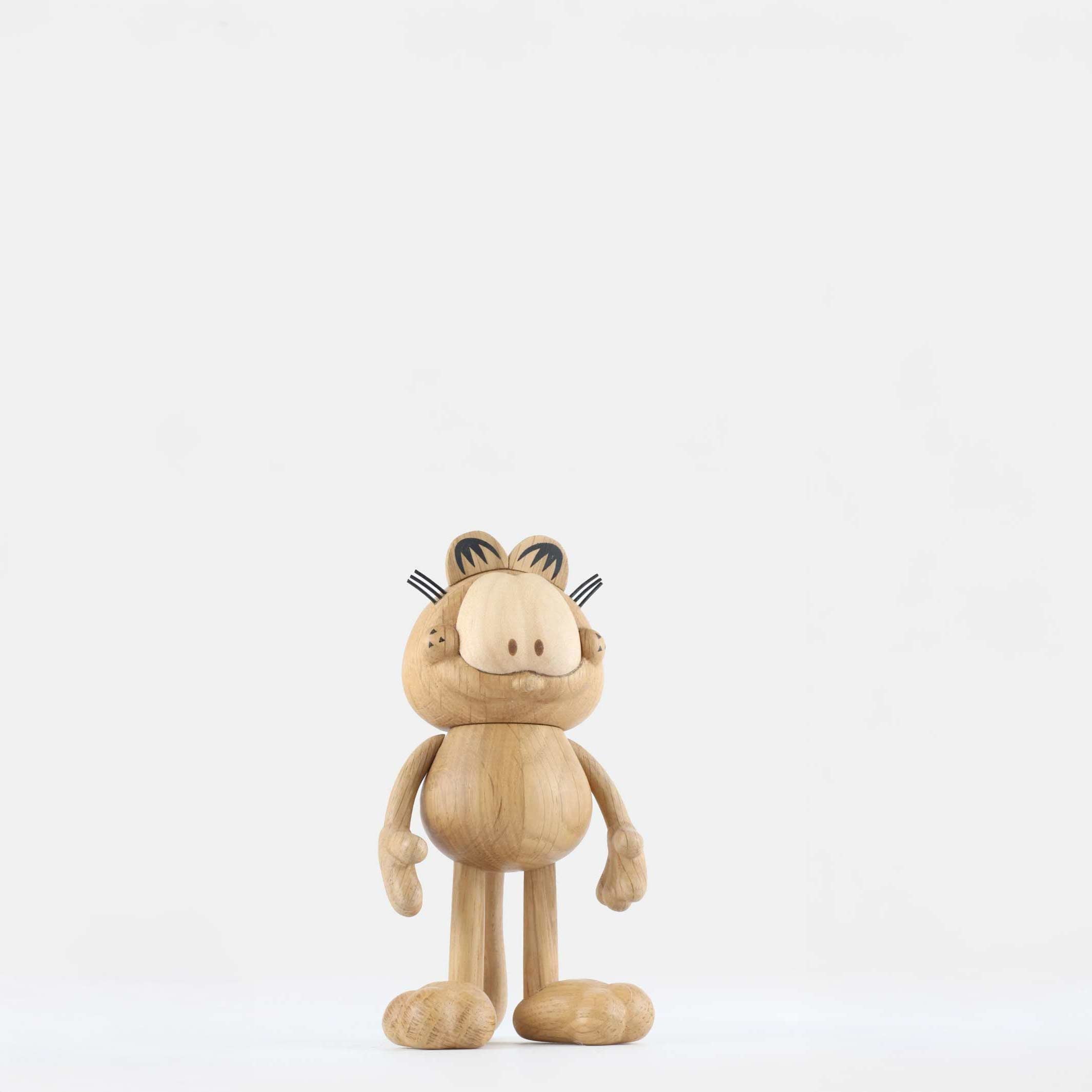 GARFIELD Small - Kleine Holzfigur - Eiche 14 cm hoch | Jakob Burgsø | boyhood