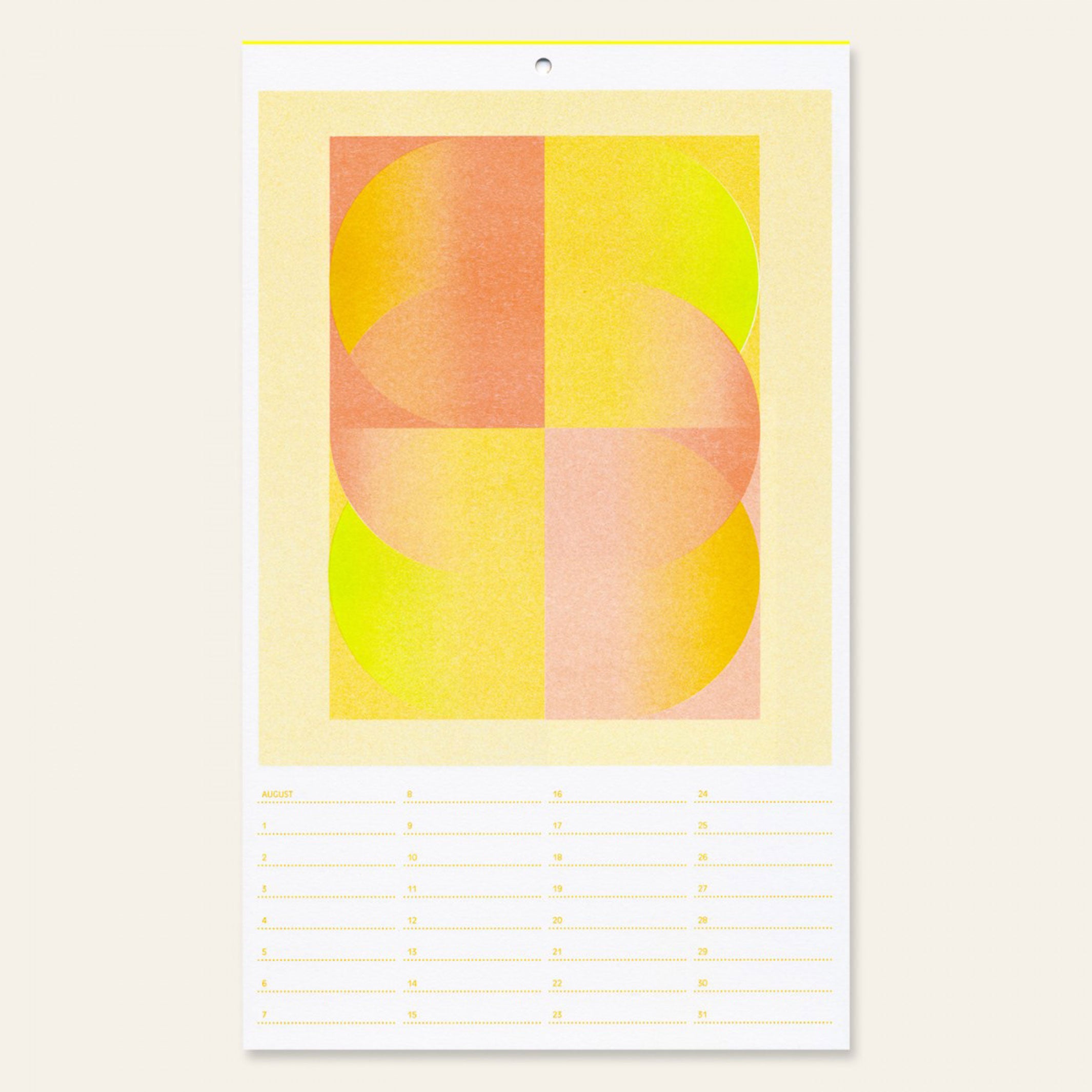BIRTHDAY CALENDAR | GEBURTSTAGS-KALENDER | Risographiedruck | 29x17cm | Herr & Frau Rio