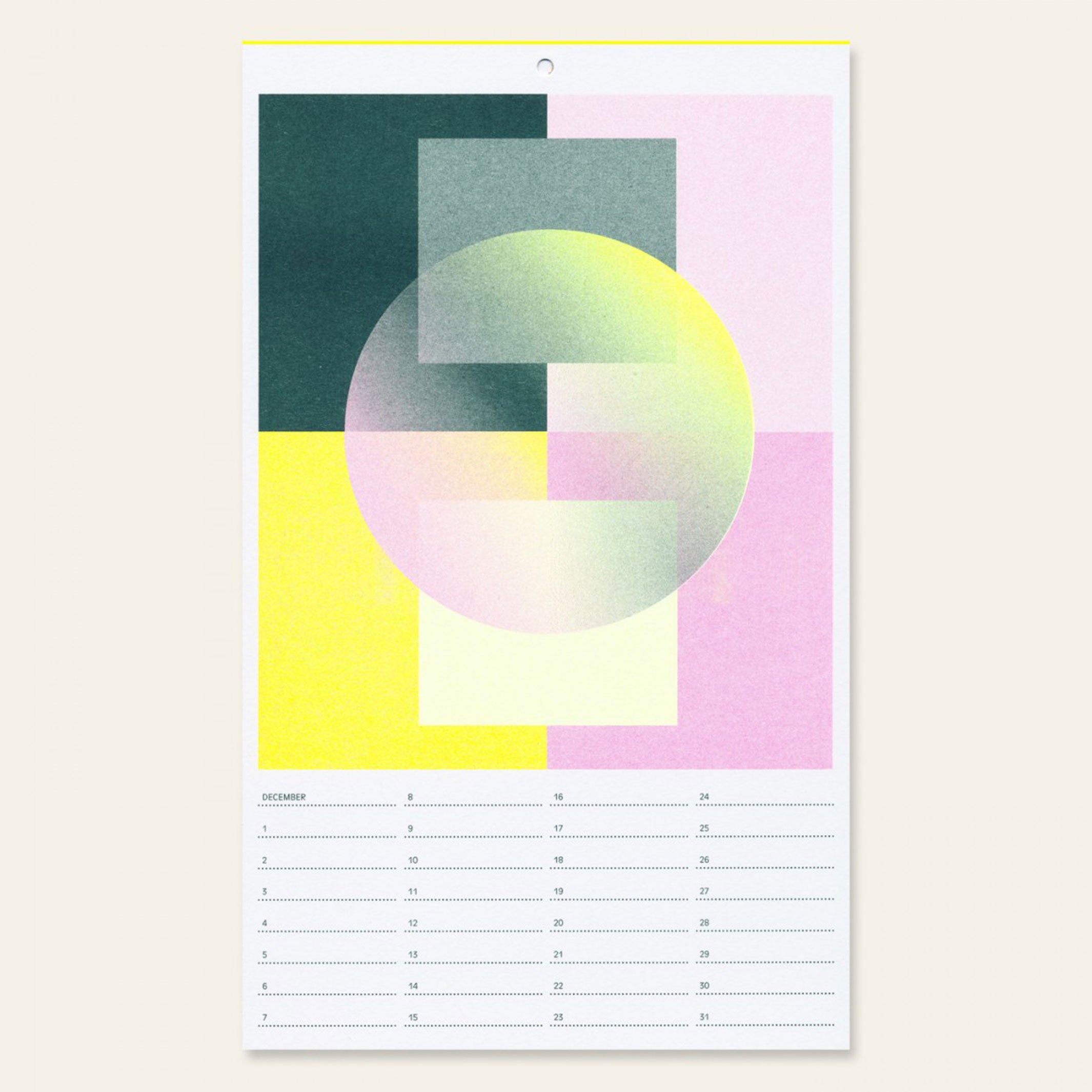 BIRTHDAY CALENDAR | GEBURTSTAGS-KALENDER | Risographiedruck | 29x17cm | Herr & Frau Rio