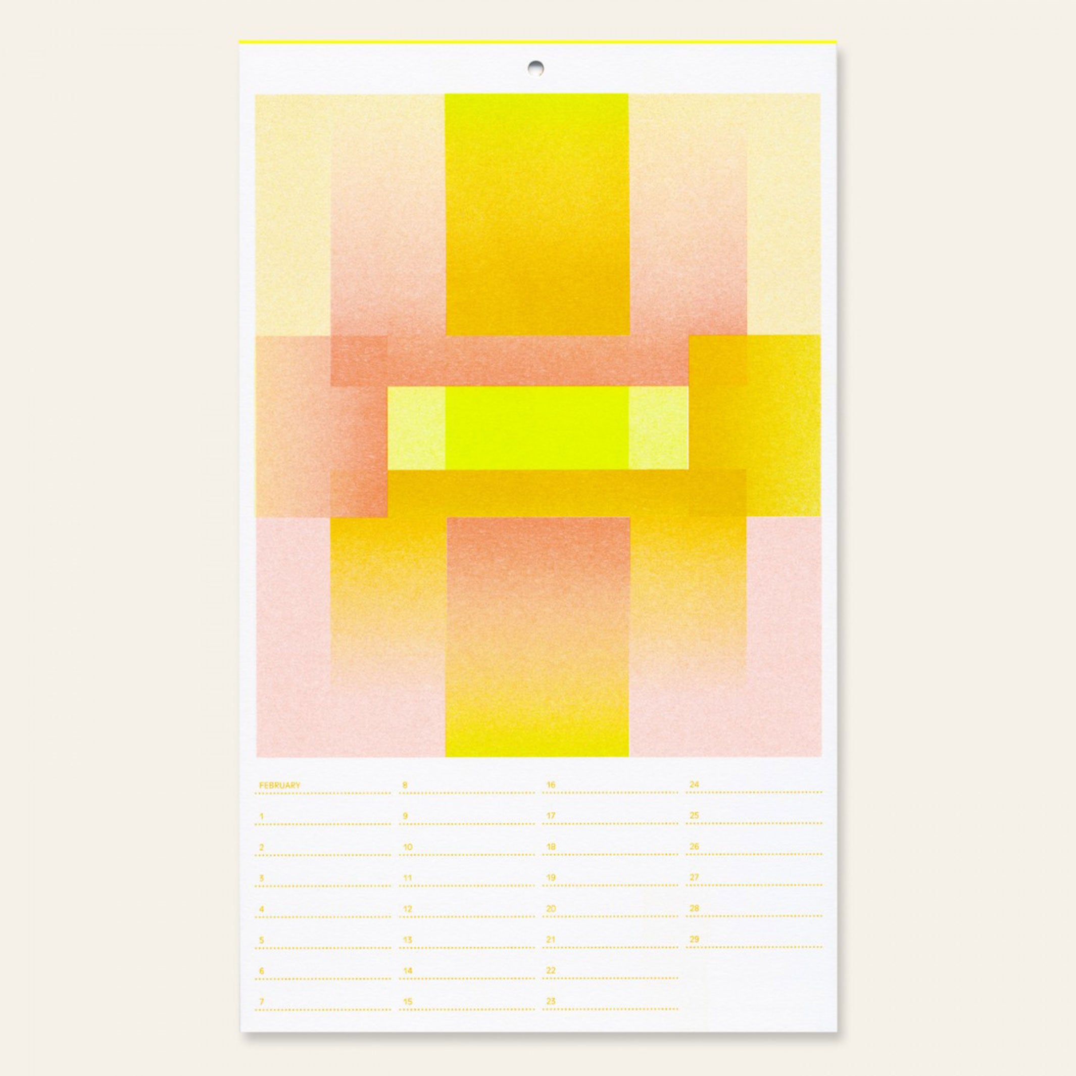 BIRTHDAY CALENDAR | GEBURTSTAGS-KALENDER | Risographiedruck | 29x17cm | Herr & Frau Rio