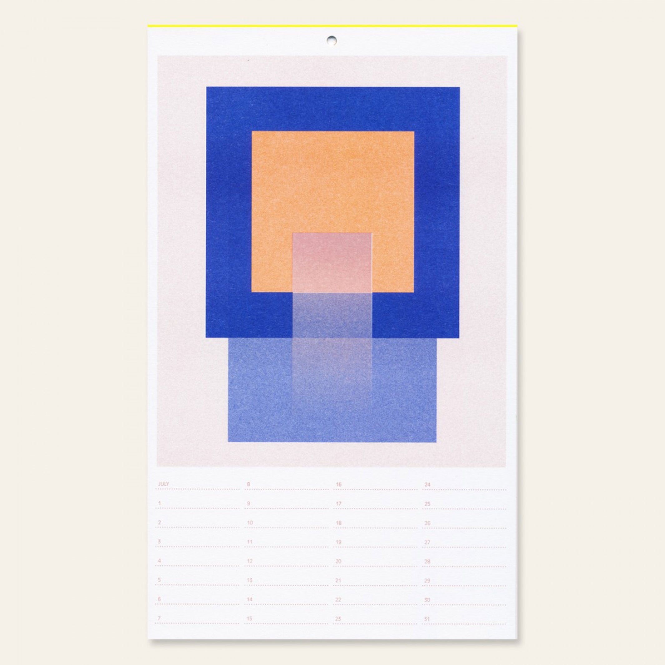 BIRTHDAY CALENDAR | GEBURTSTAGS-KALENDER | Risographiedruck | 29x17cm | Herr & Frau Rio