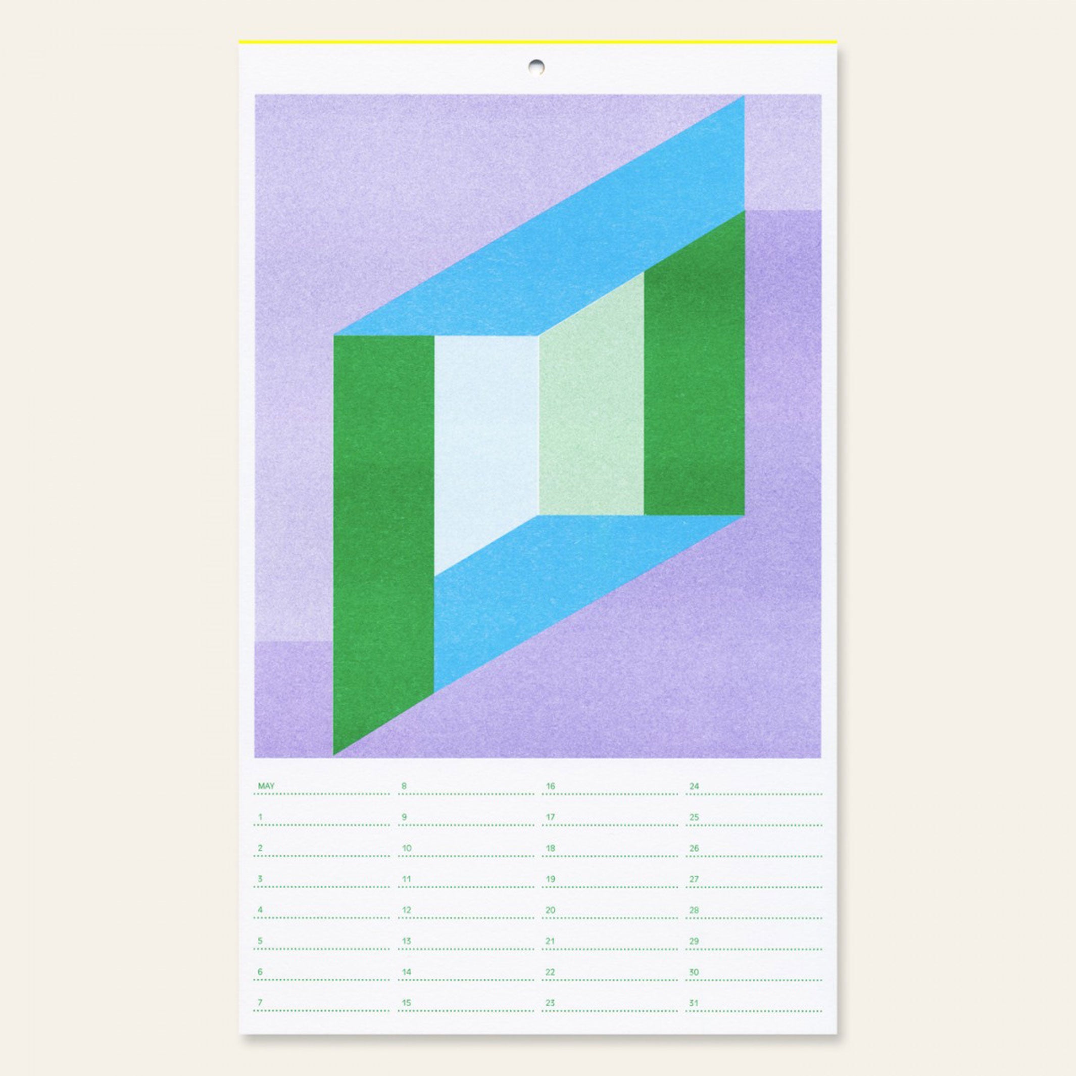 BIRTHDAY CALENDAR | GEBURTSTAGS-KALENDER | Risographiedruck | 29x17cm | Herr & Frau Rio