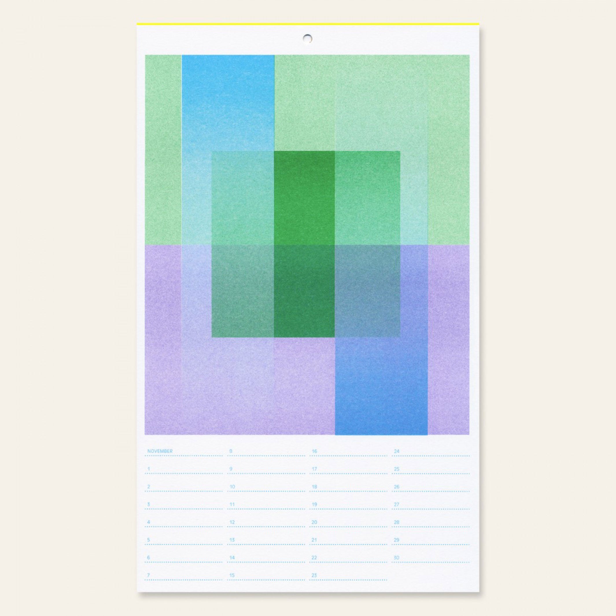 BIRTHDAY CALENDAR | GEBURTSTAGS-KALENDER | Risographiedruck | 29x17cm | Herr & Frau Rio