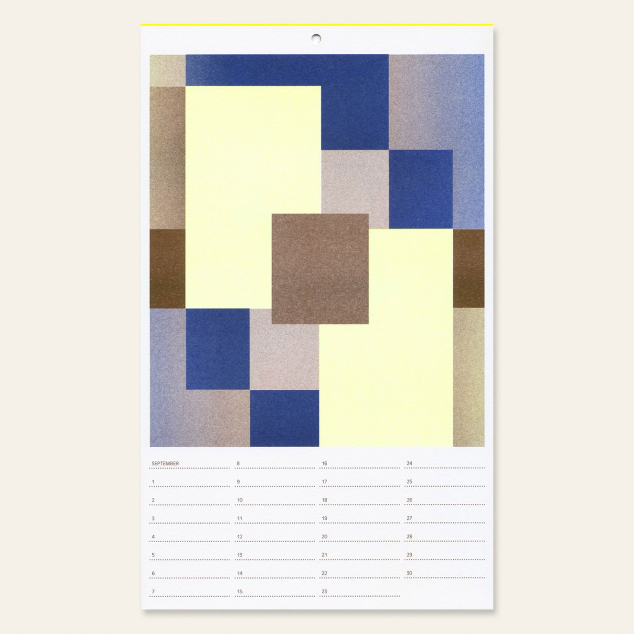 BIRTHDAY CALENDAR | GEBURTSTAGS-KALENDER | Risographiedruck | 29x17cm | Herr & Frau Rio