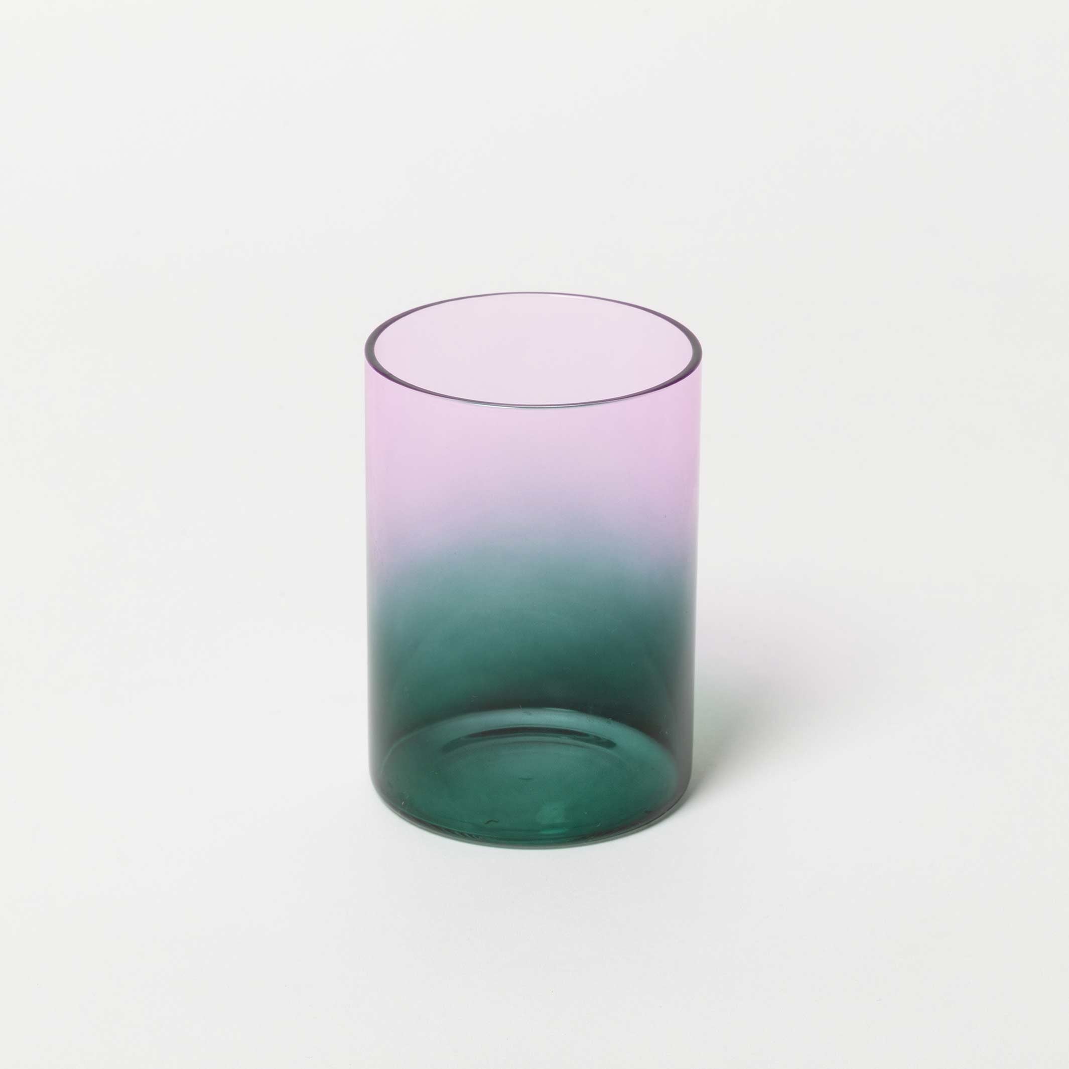 GRADIENT GLASSES TWO TONE - Drinking Glasses Teal & Lilac - Set of 2 | Block Design
