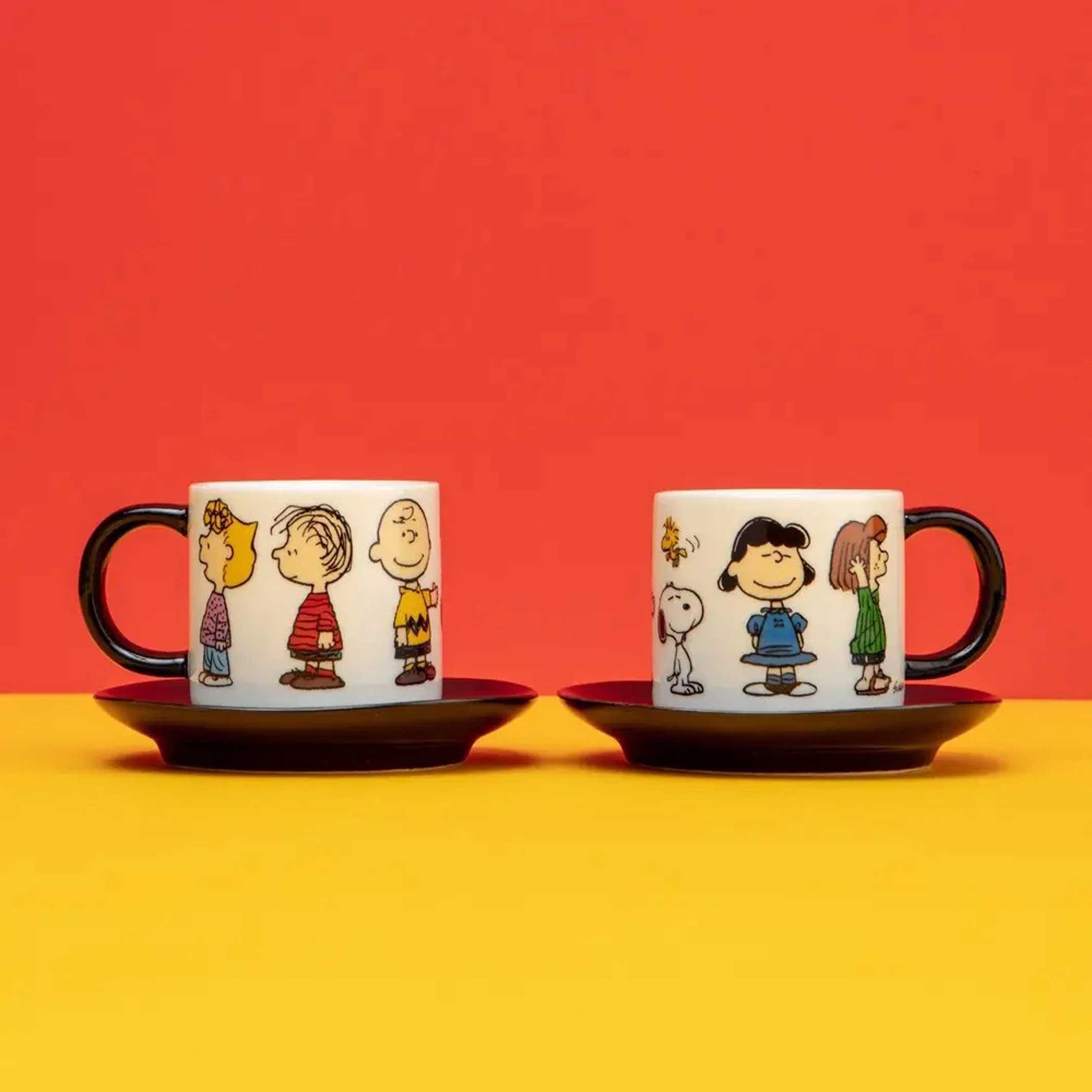 PEANUTS - HAPPINESS is being one of the GANG  | ESPRESSO-TASSEN | 2er Set | Magpie