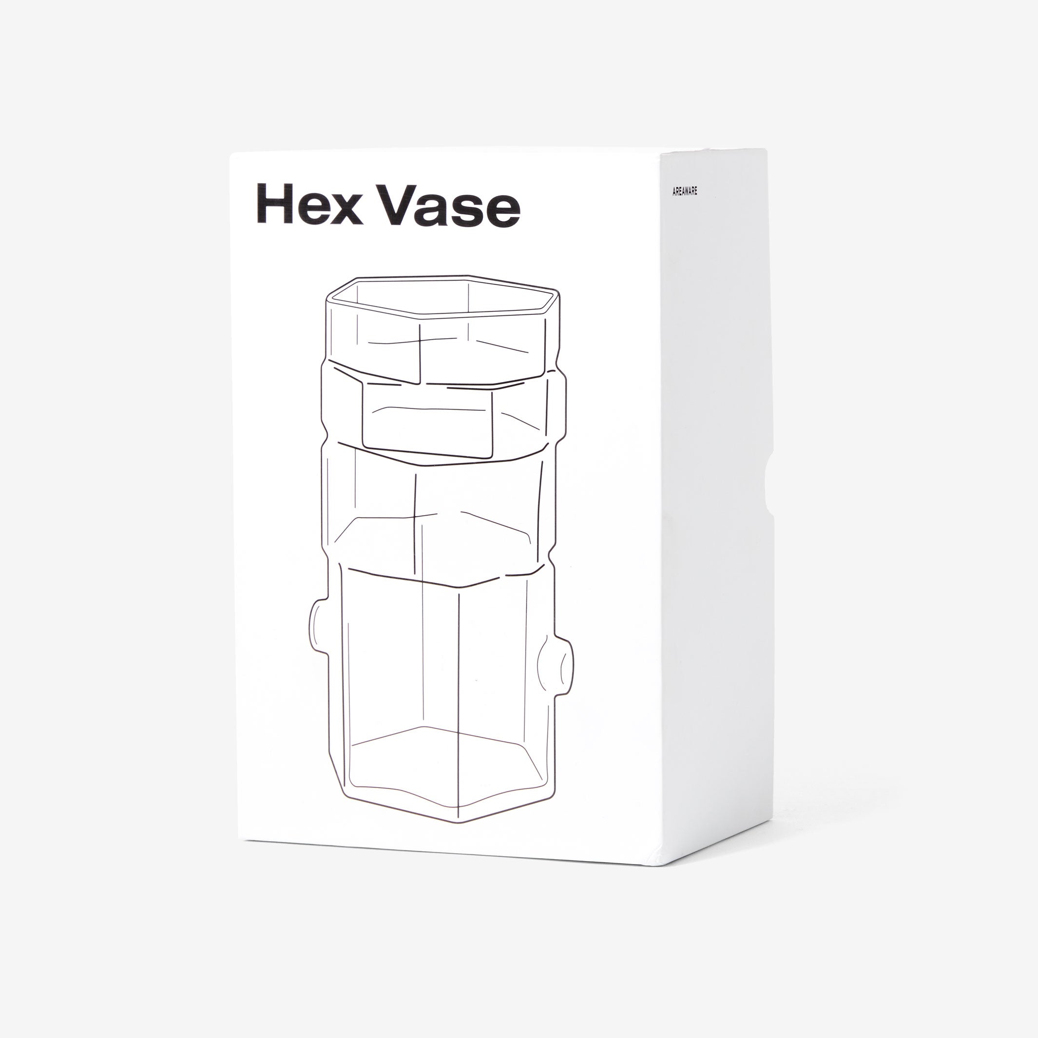 HEXAMEN | VASE EN VERRE Hexagonal | Bzippy | Sont conscients