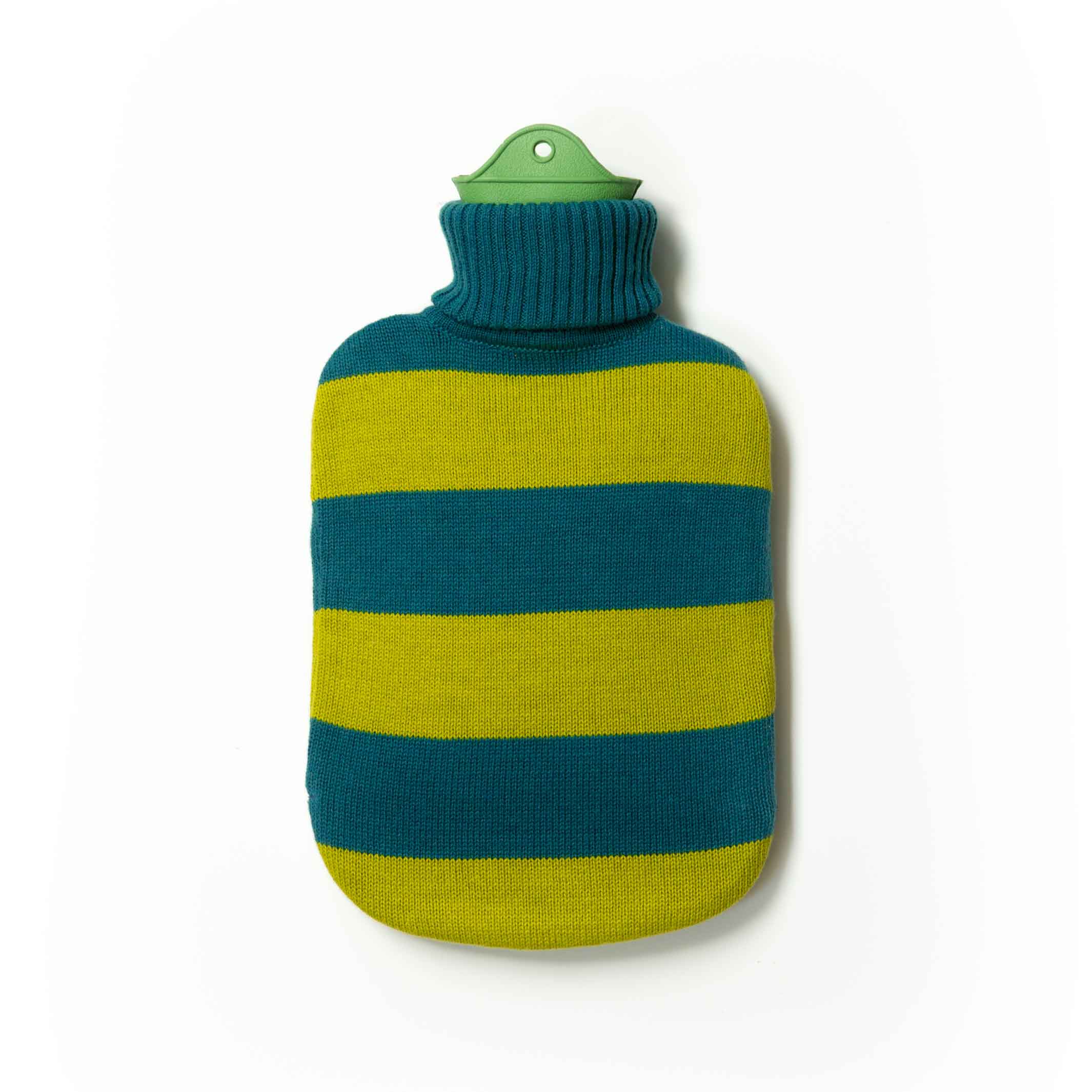 HOT WATER BOTTLE with turtleneck | Teal & Lime Green | Suite702
