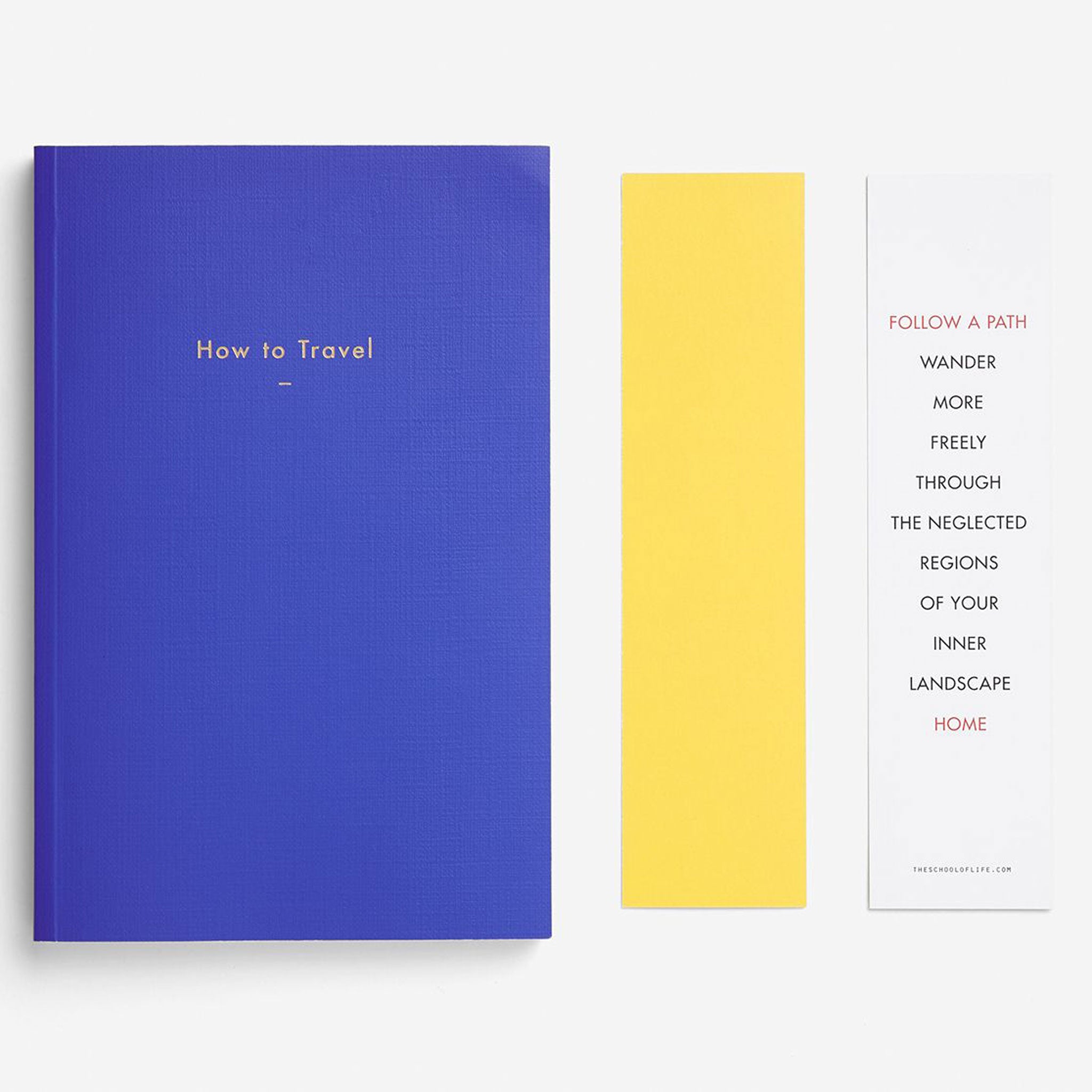 HOW TO TRAVEL | TRAVELING (NOTE-) BOOK | English Edition | The School of Life