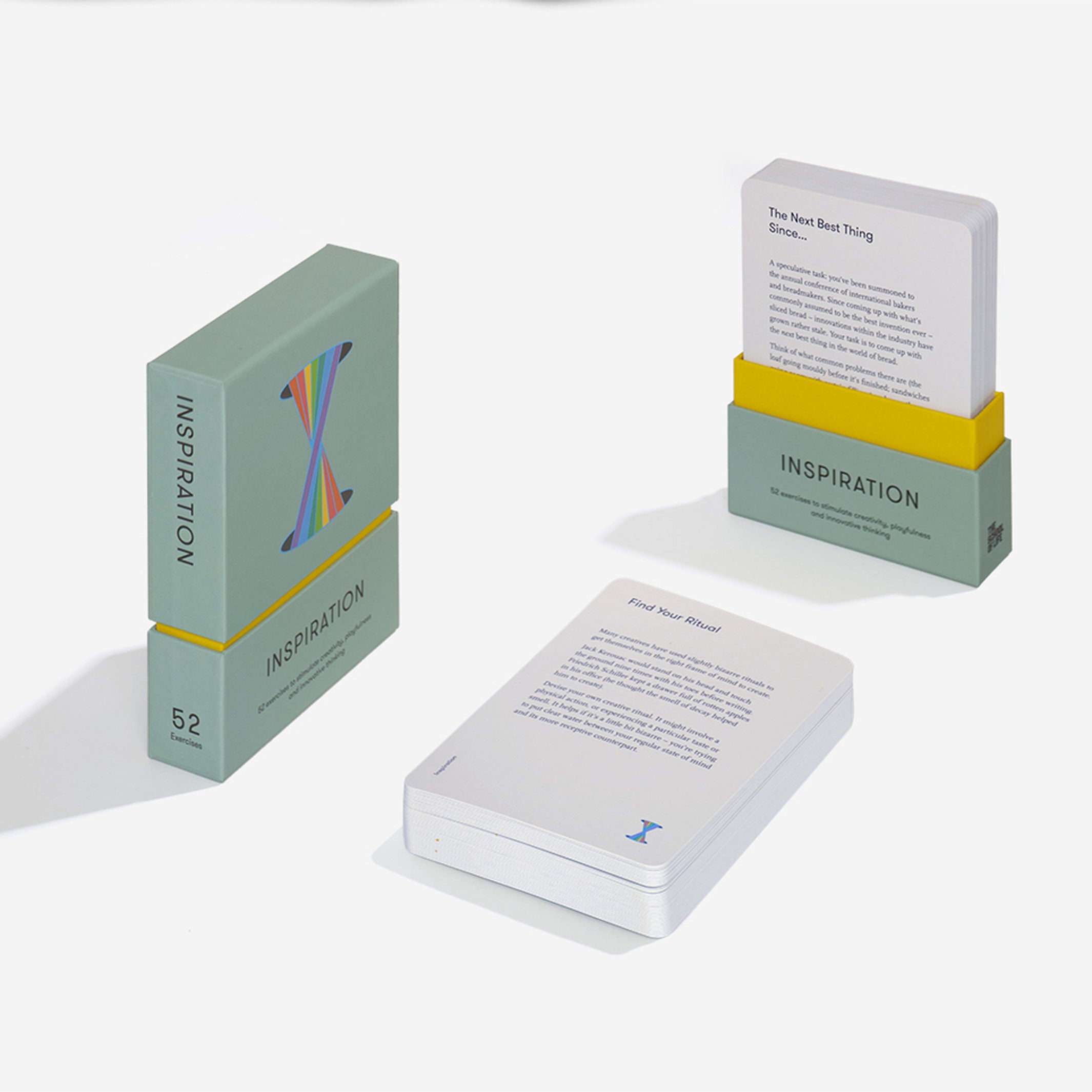 INSPIRATION CARD SET | Förderung v. INNOVATIVEM DENKEN | 52 englischsprachige Übungen | The School of Life