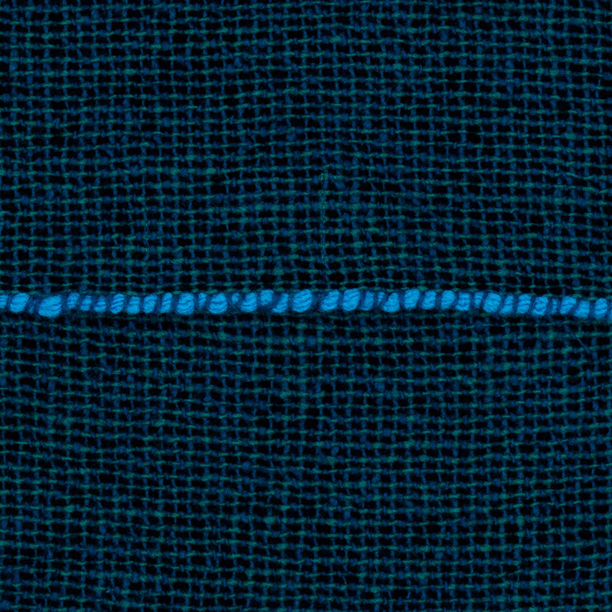 COUSSIN INTÉGRÉ - housse de coussin bleu foncé - 50x50 cm - 100% laine mérinos | Cristian Zuzunaga