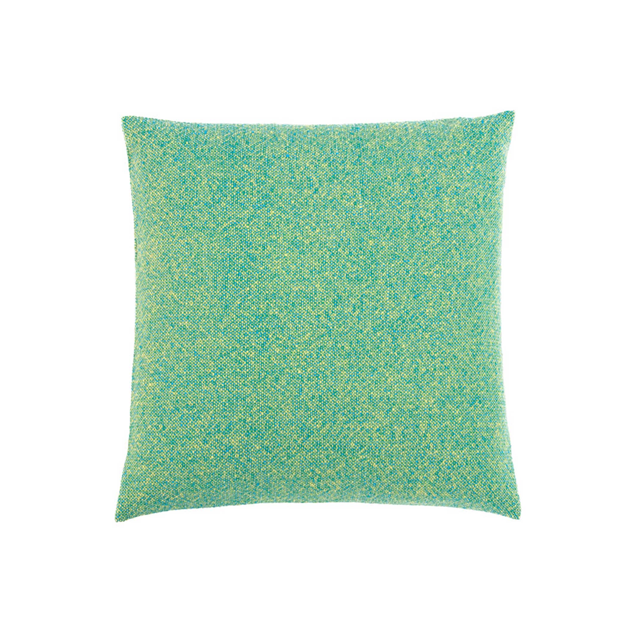 COUSSIN INTÉGRÉ - housse de coussin verte - 50x50 cm - 100% laine mérinos | Cristian Zuzunaga