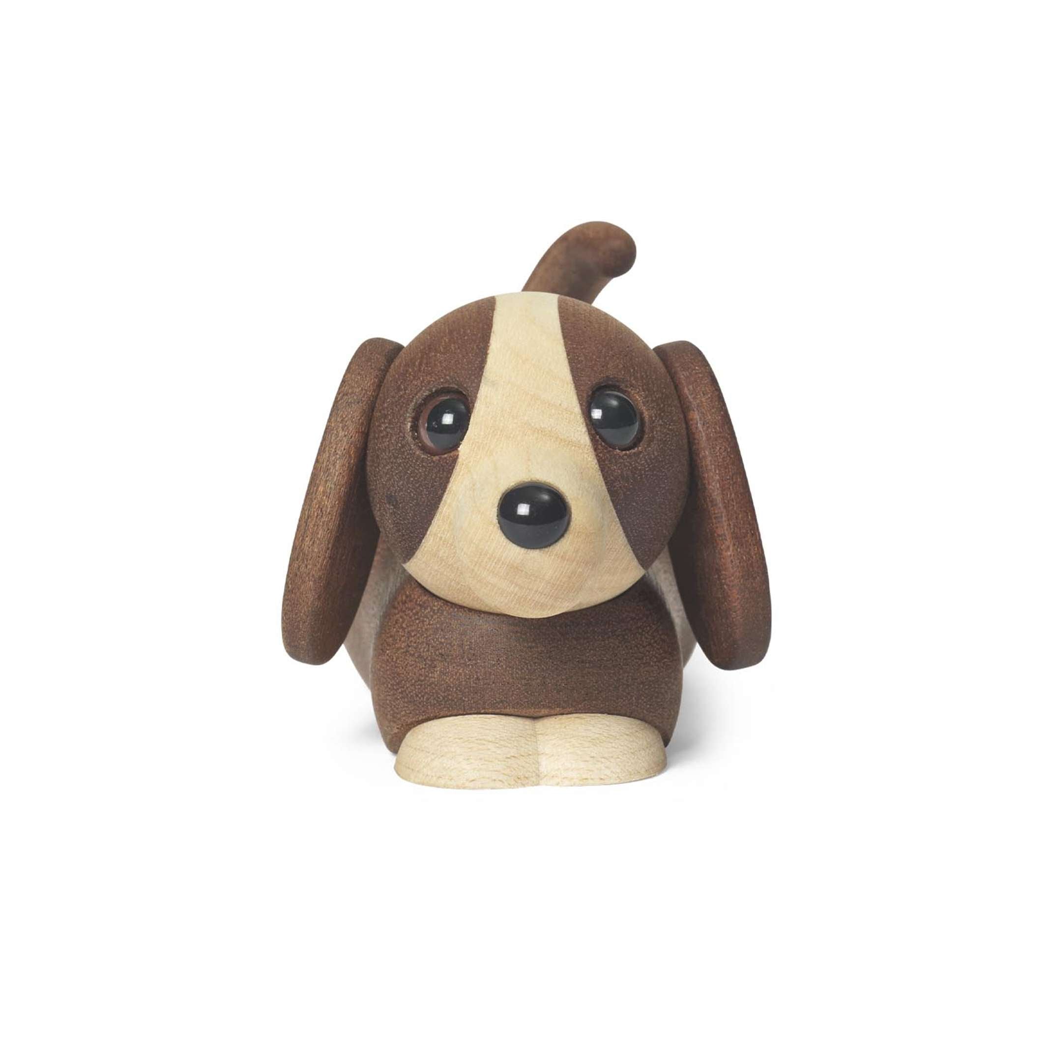 JOJO - liegender, kleiner Hund - Holz-Dekofigur - Chresten Sommer | Spring Copenhagen