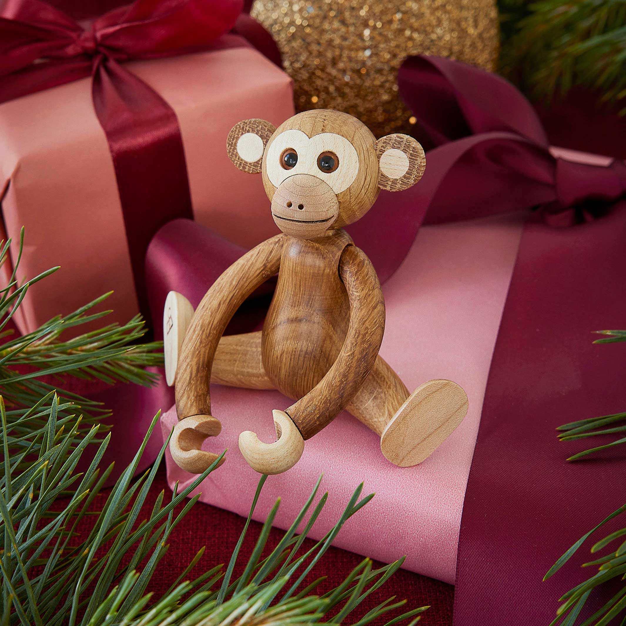 JOLLY - medium-sized wooden decorative Monkey - 11 cm | Chresten Sommer | Spring Copenhagen