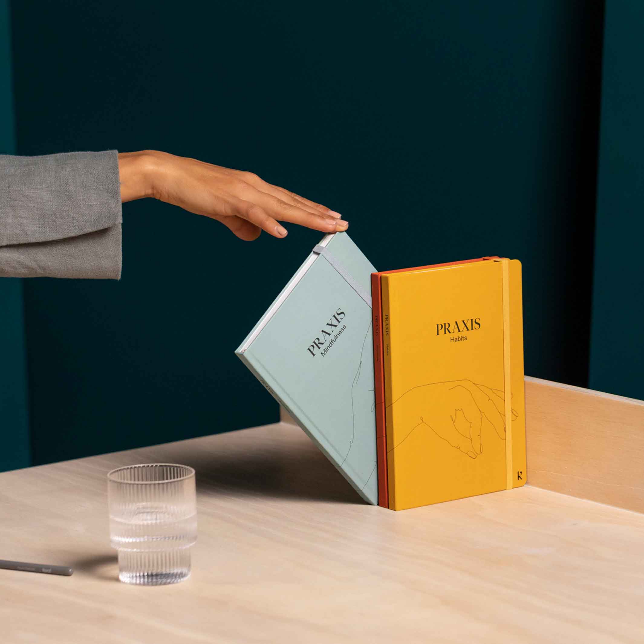 PRAXIS METHOD™️ | 3 english JOURNALS | Mindfulness, Gratítude & Habits | Karst Stone Paper