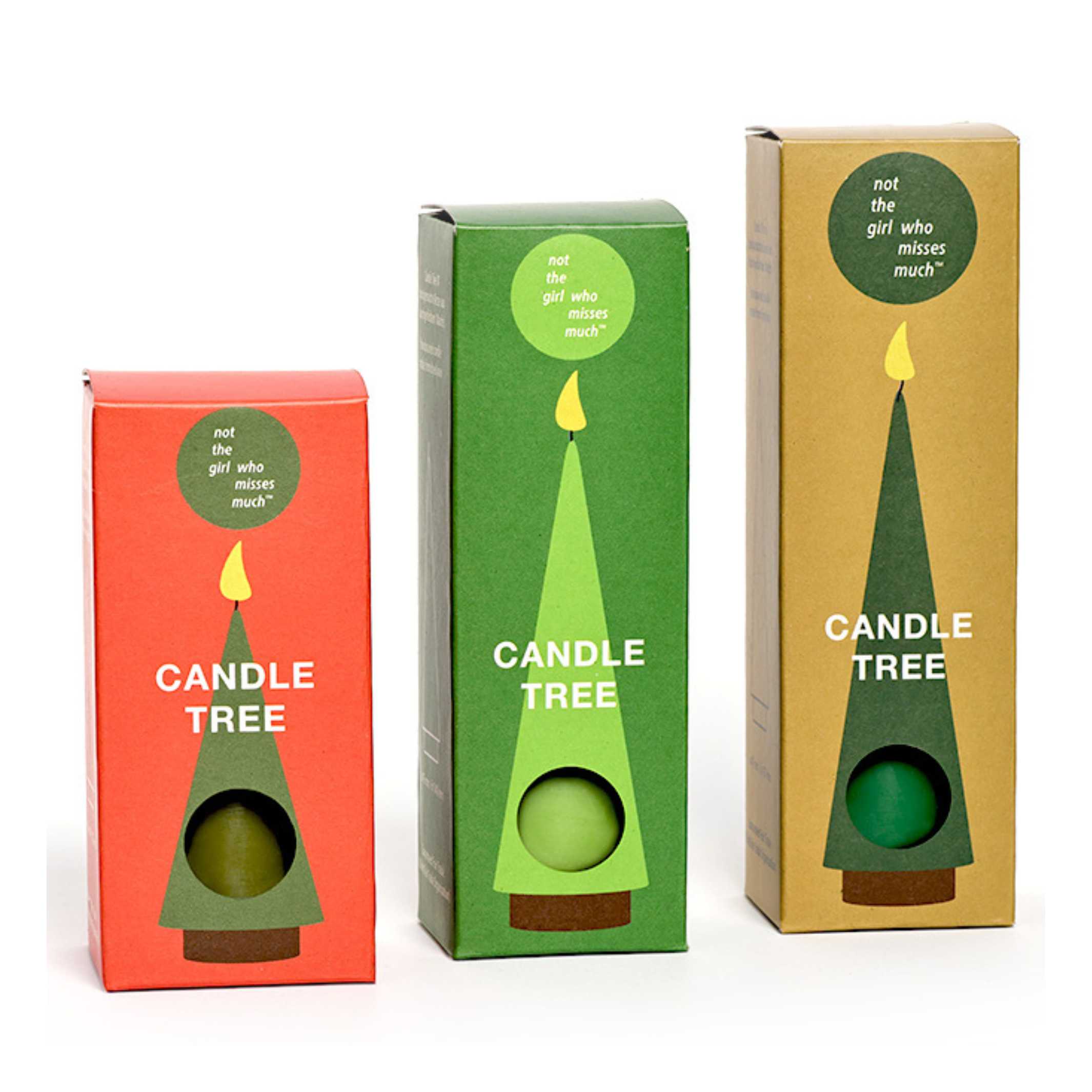 CHRISTMAS TREE set of 3 - Christmas candles | not the girl who misses much