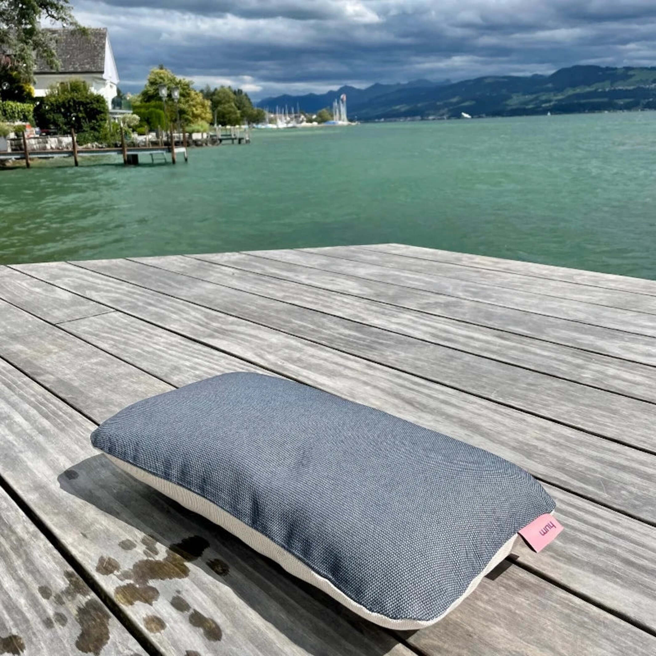 STAHL & SAND - Outdoor Kissen - zweifarbig | hum