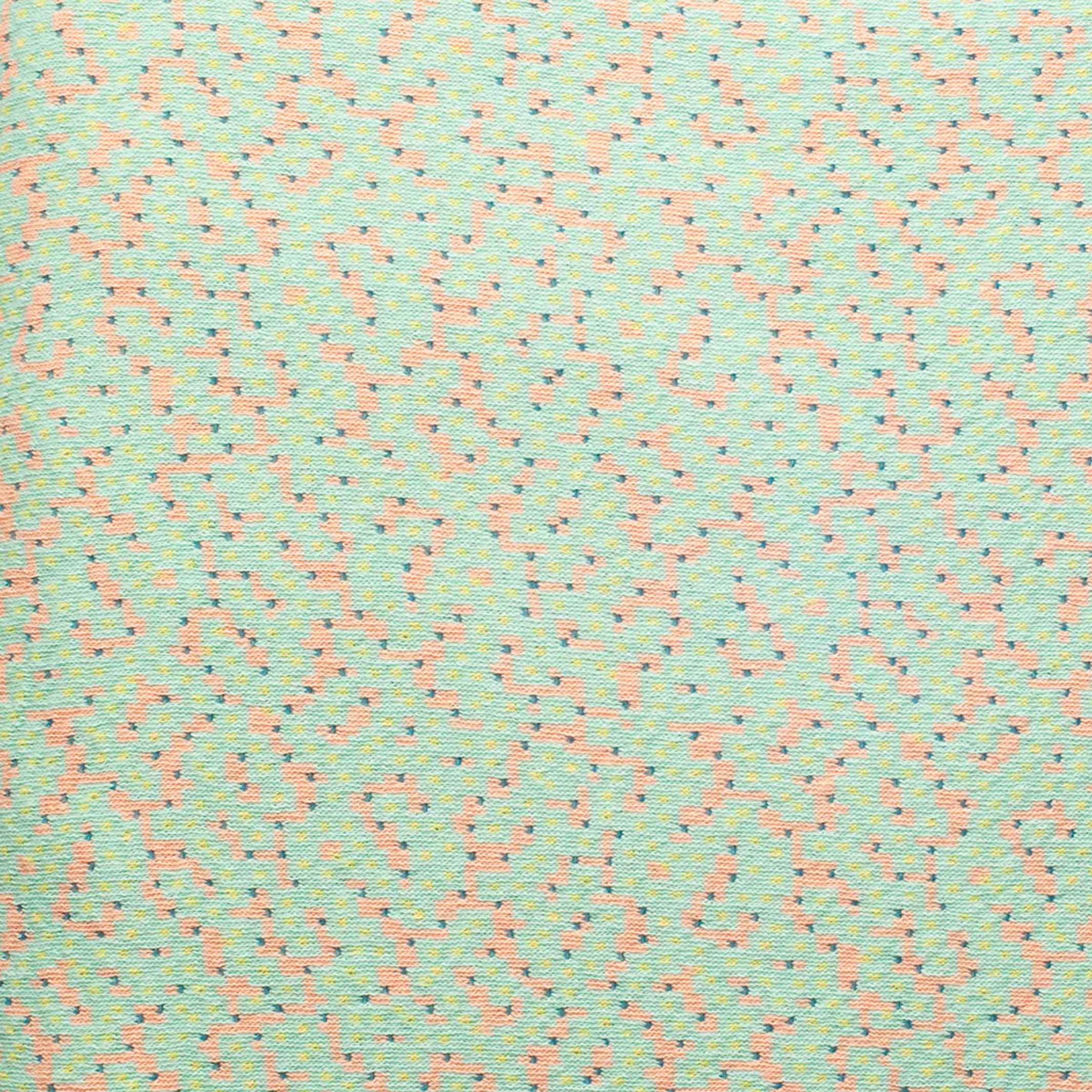 BITMAP LABYRINTHE Vert frais | vert clair COUVRE-LIT | 180x140cm | 90% coton | Cristian Zuzunaga