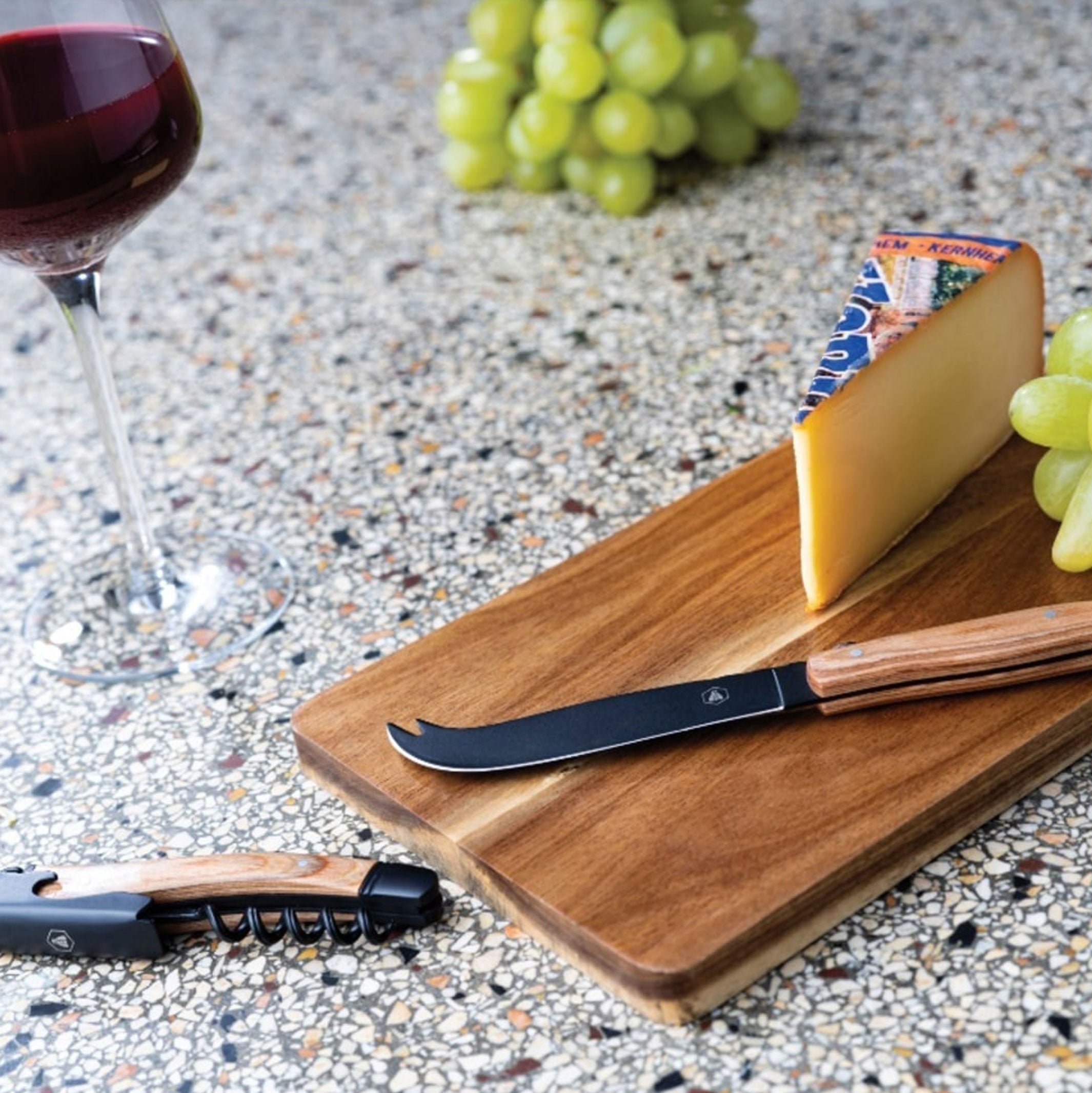 Coffret Fromage et Vin - Édition Noire Ensemble 3 pièces | Laguiole