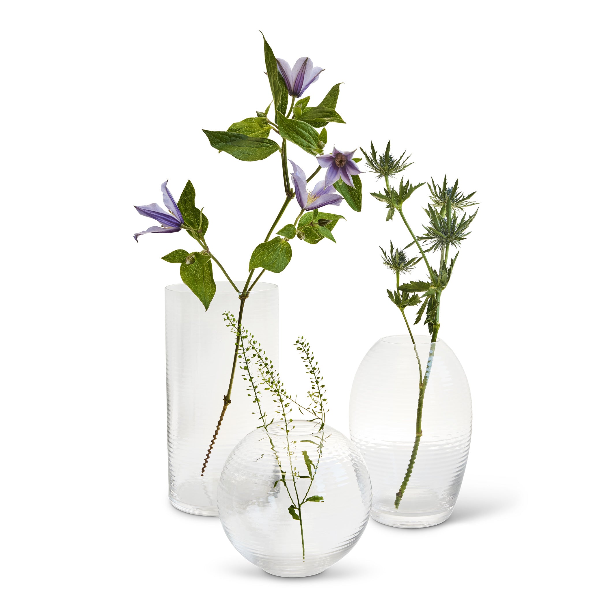 LAINE CYLINDRICAL | zylinderförmige GLAS-VASE | H=25 cm | Samuli Helavuo | Spring Copenhagen