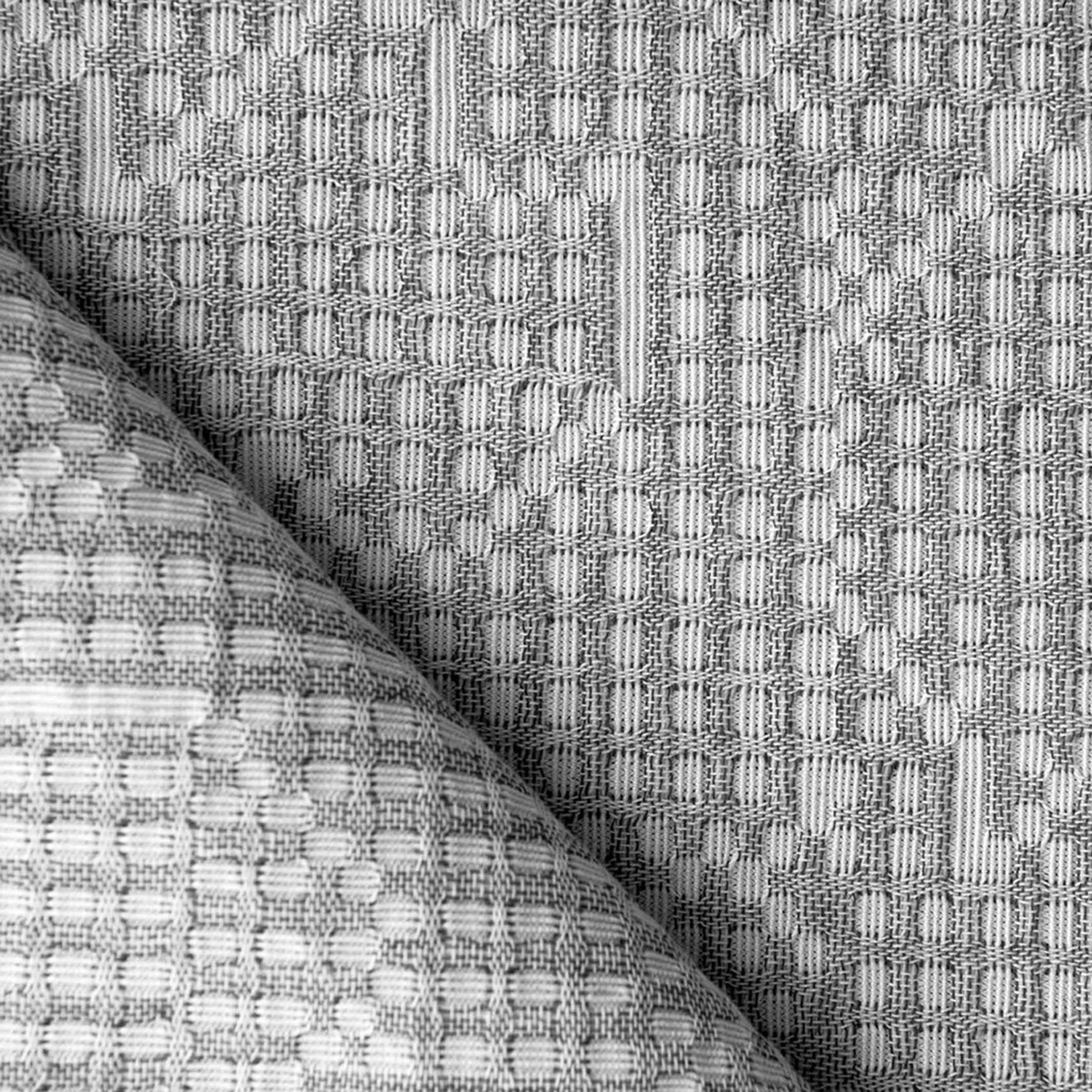 COUVRE-LIT MAPPING | COUVERTURE DE LIT DE JOUR blanche | 235x245 cm | 100% coton | Cristian Zuzunaga