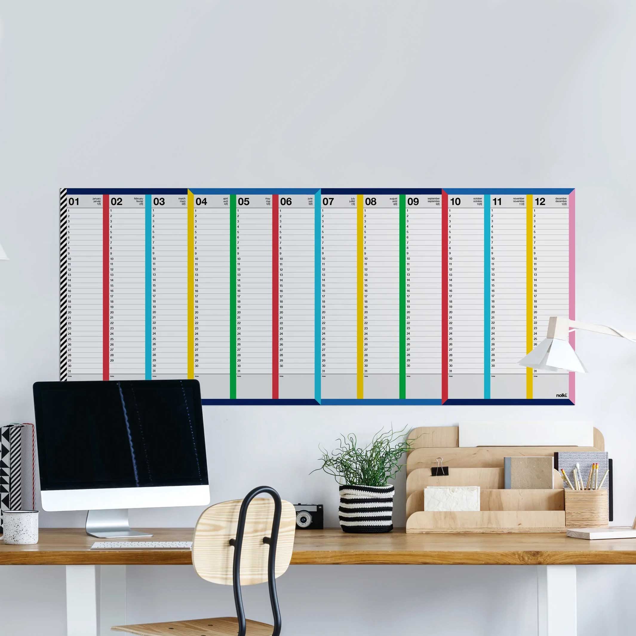 WALL PLANNER Runway | WANDKALENDER & PLANER | 140x60 cm | nolki