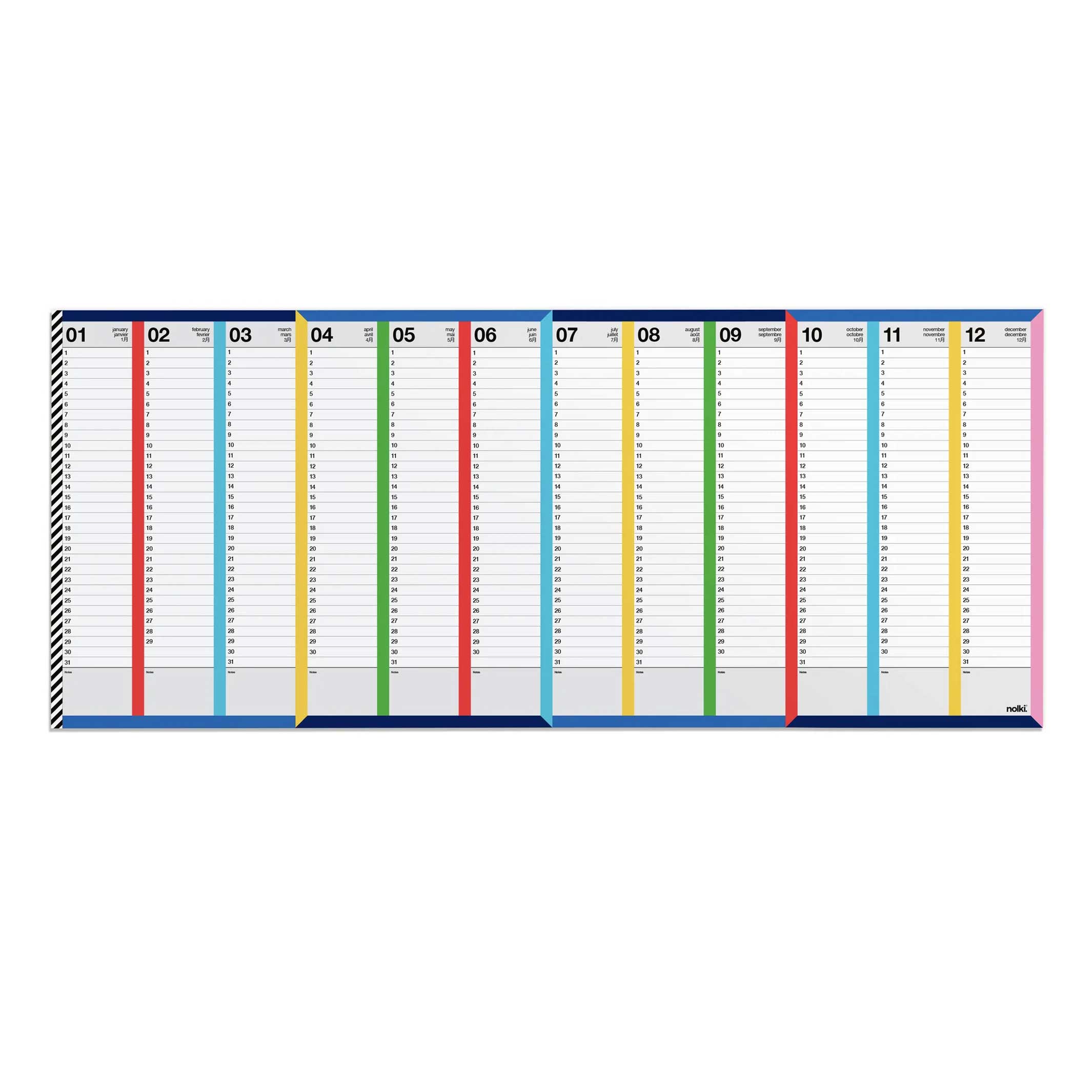 WALL PLANNER Runway | WANDKALENDER & PLANER | 140x60 cm | nolki