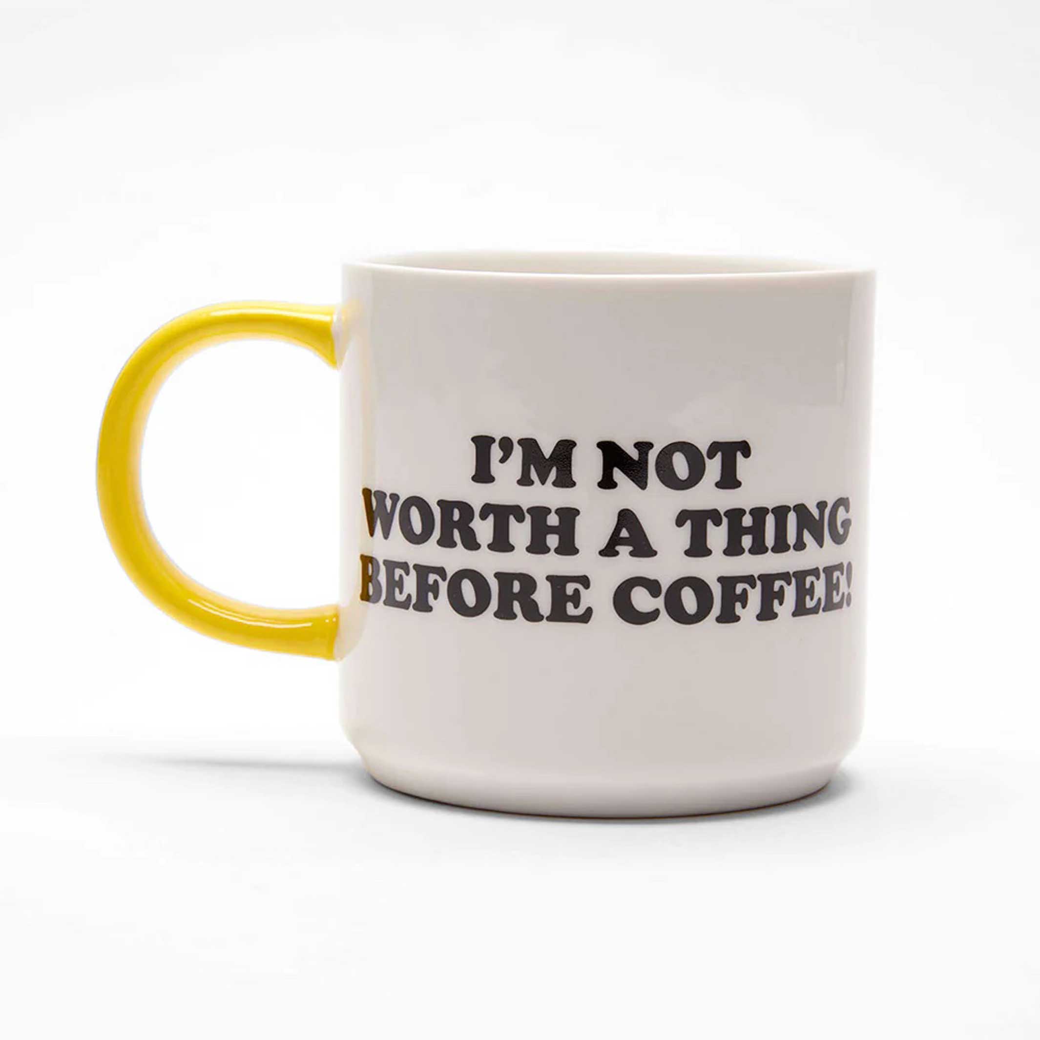 PEANUTS - Not WORTH a THING BEFORE COFFEE MUG | KAFFEE- & TEE-BECHER | Magpie