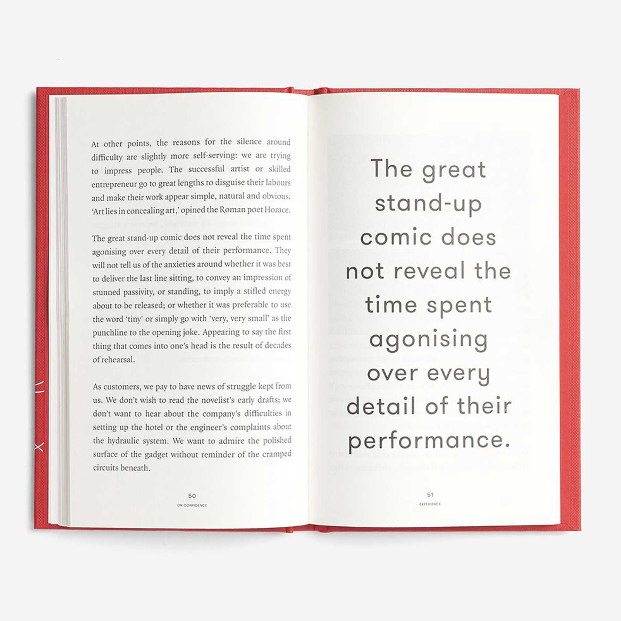 ON CONFIDENCE | MEDITATIONEN über die Fähigkeit des SELBSTGLAUBENS | BUCH | English Edition | The School of Life