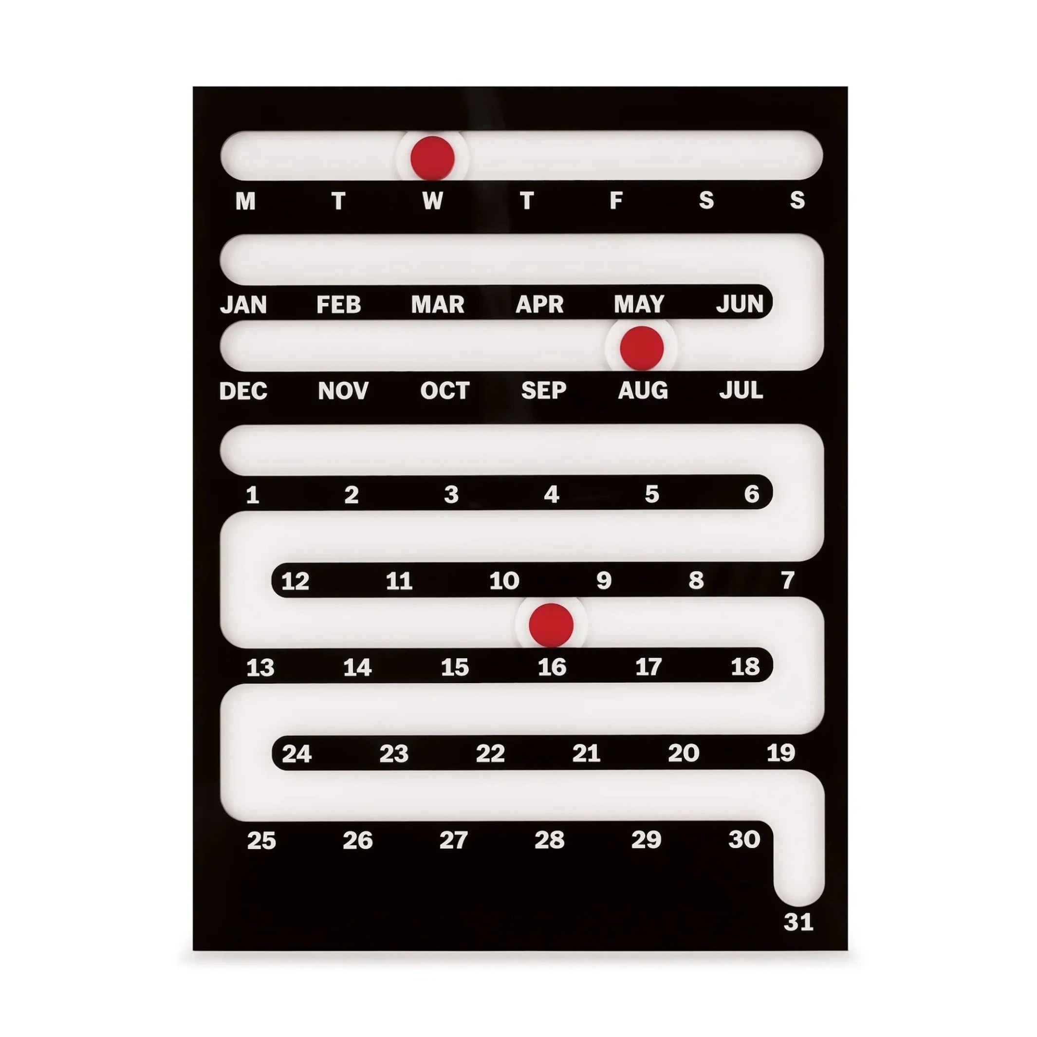 SLIDING PERPETUAL CALENDAR - Ewiger Wand- & Tisch-Kalender - 30x23 cm | MoMA