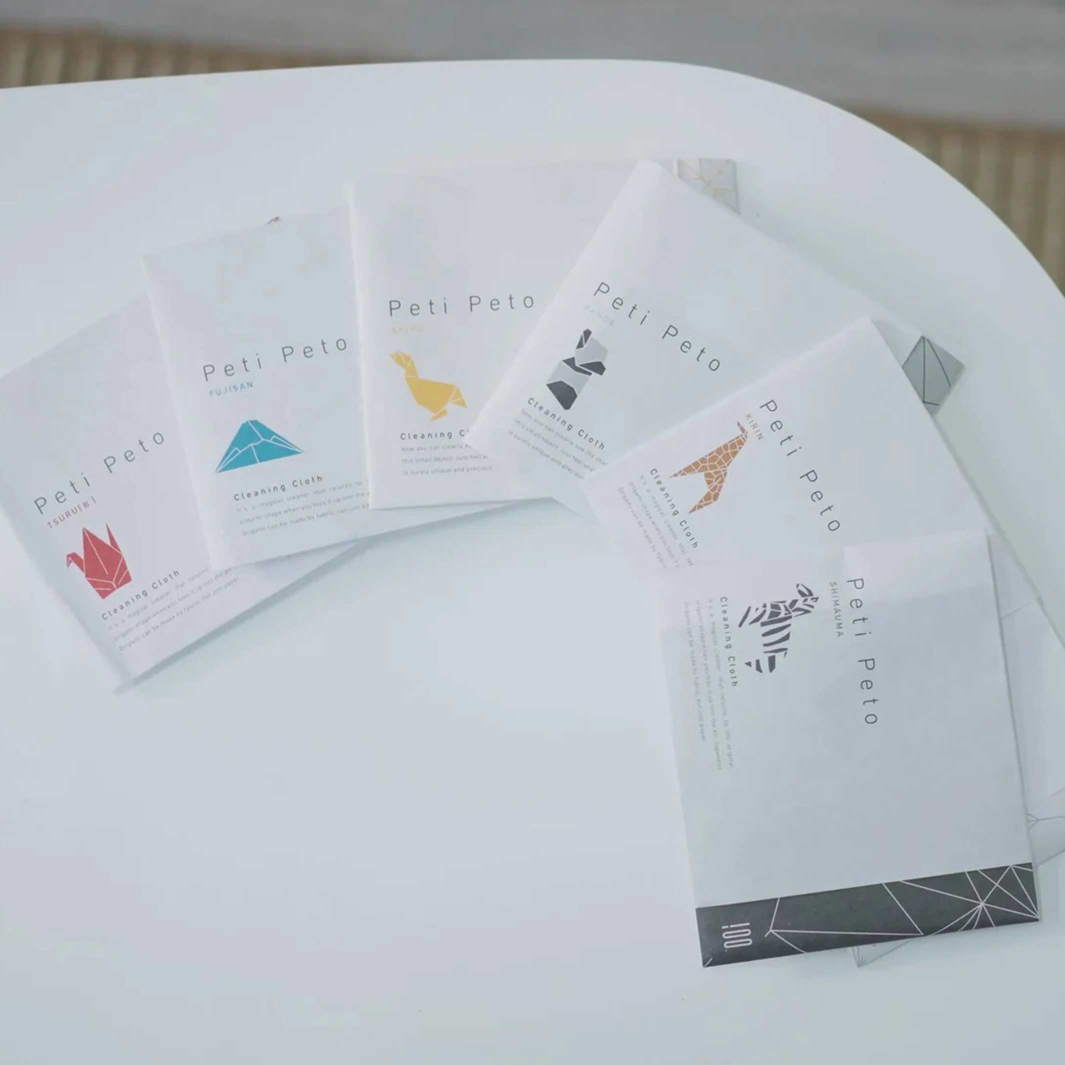 TSURU - Peti Peto Cleaning Cloth - Red Crane | 100percent