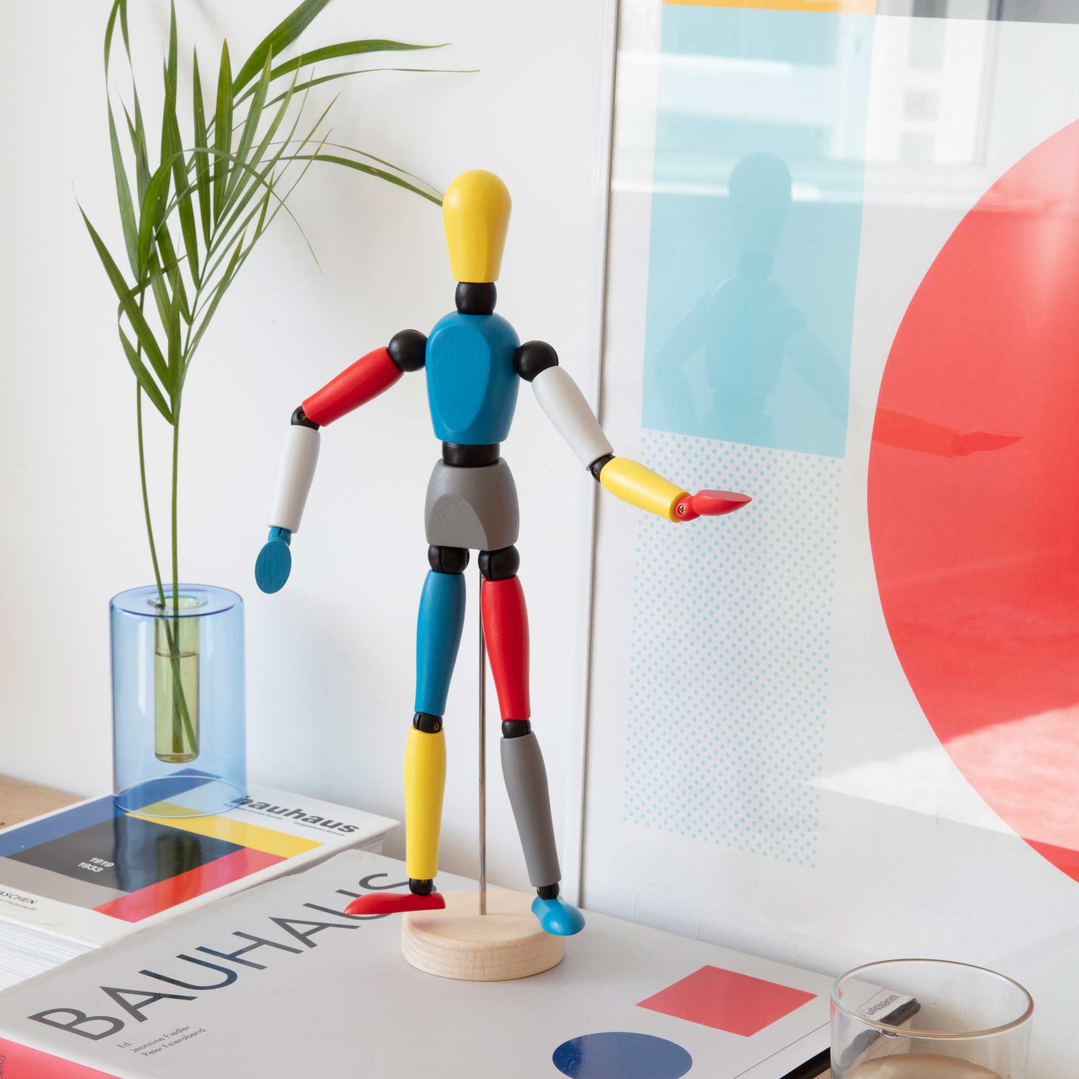 PIET Le Mannequin de l'Artiste | Poupée articulée en bois | Conception de blocs