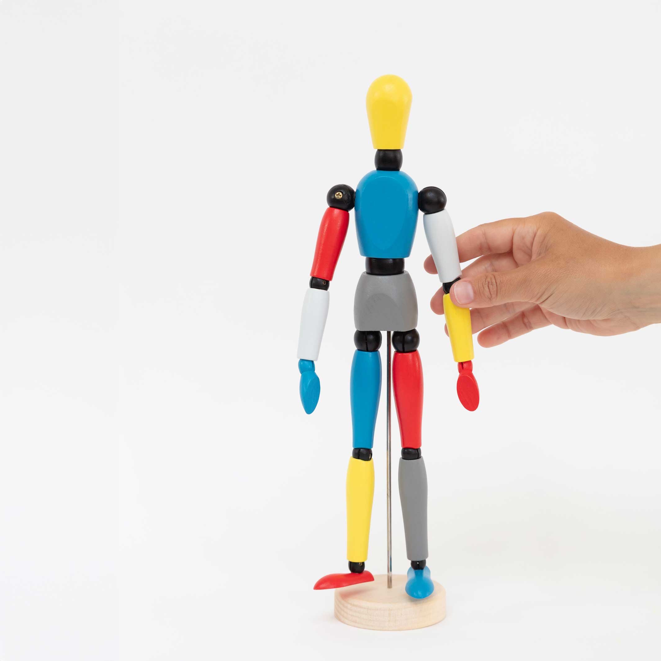 PIET Le Mannequin de l'Artiste | Poupée articulée en bois | Conception de blocs