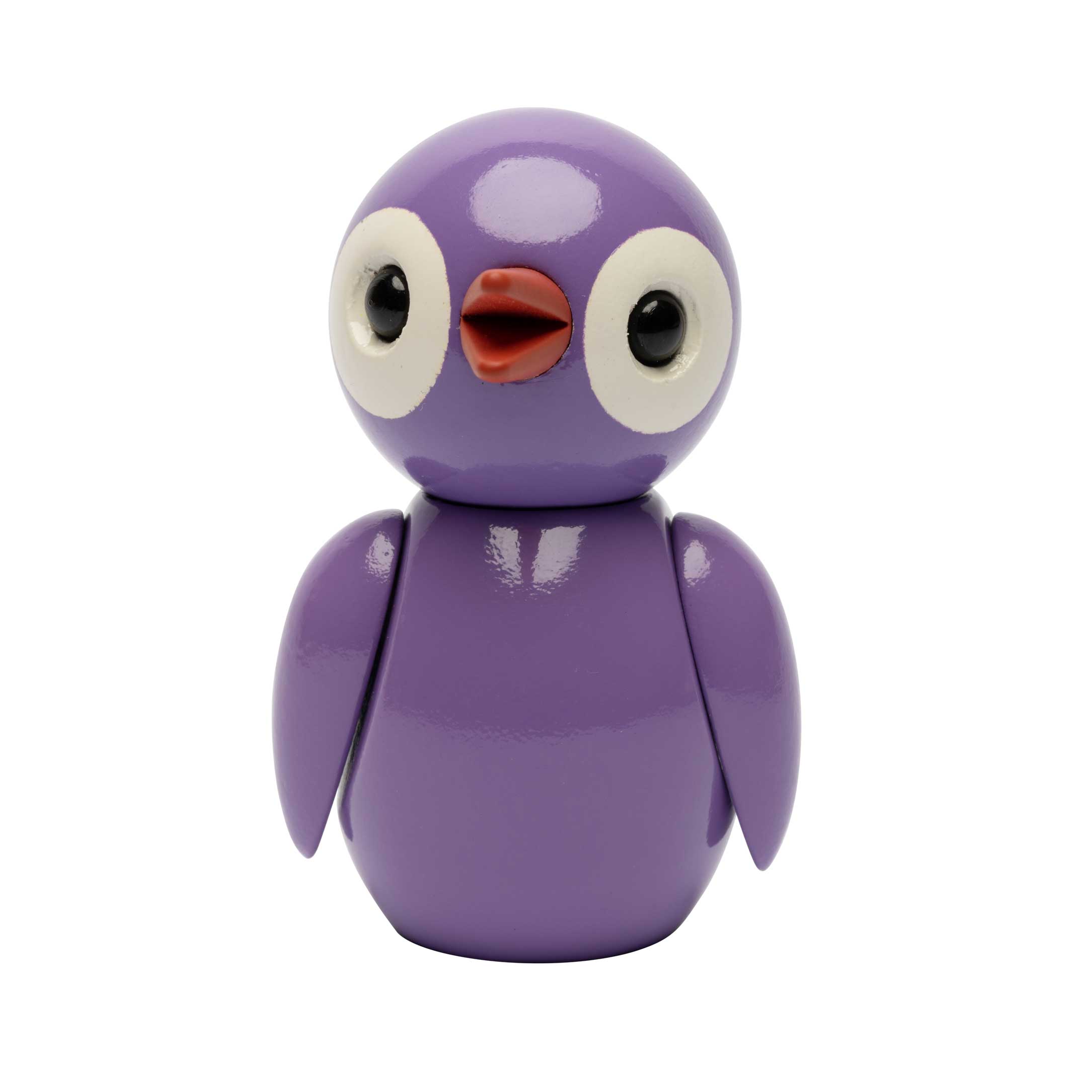 PLAYFUL PURPLE - Petit oiseau décoratif en bois violet - Spring Birds - Chresten Sommer | Printemps Copenhague