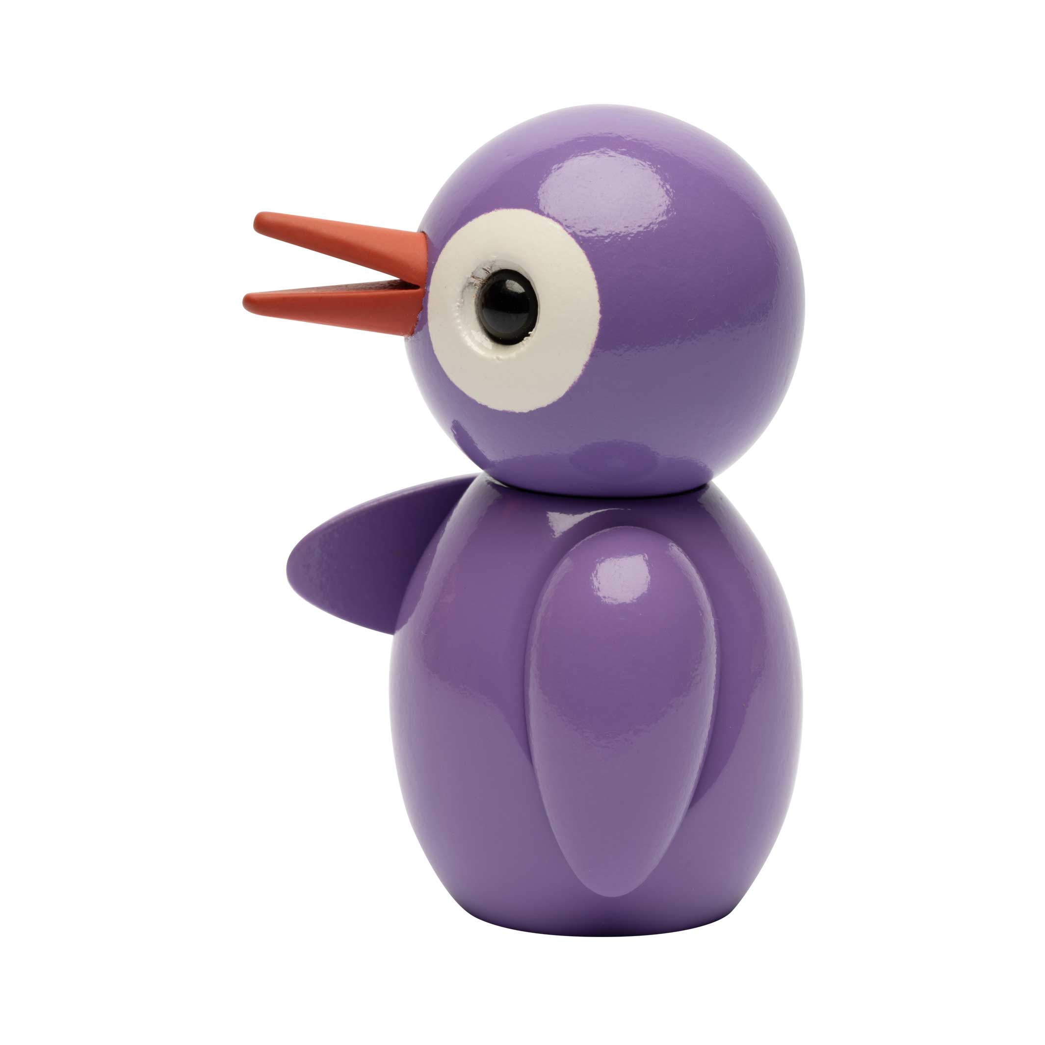PLAYFUL PURPLE - Small Wooden Decorative Bird - Spring Birds - Chresten Sommer | Spring Copenhagen