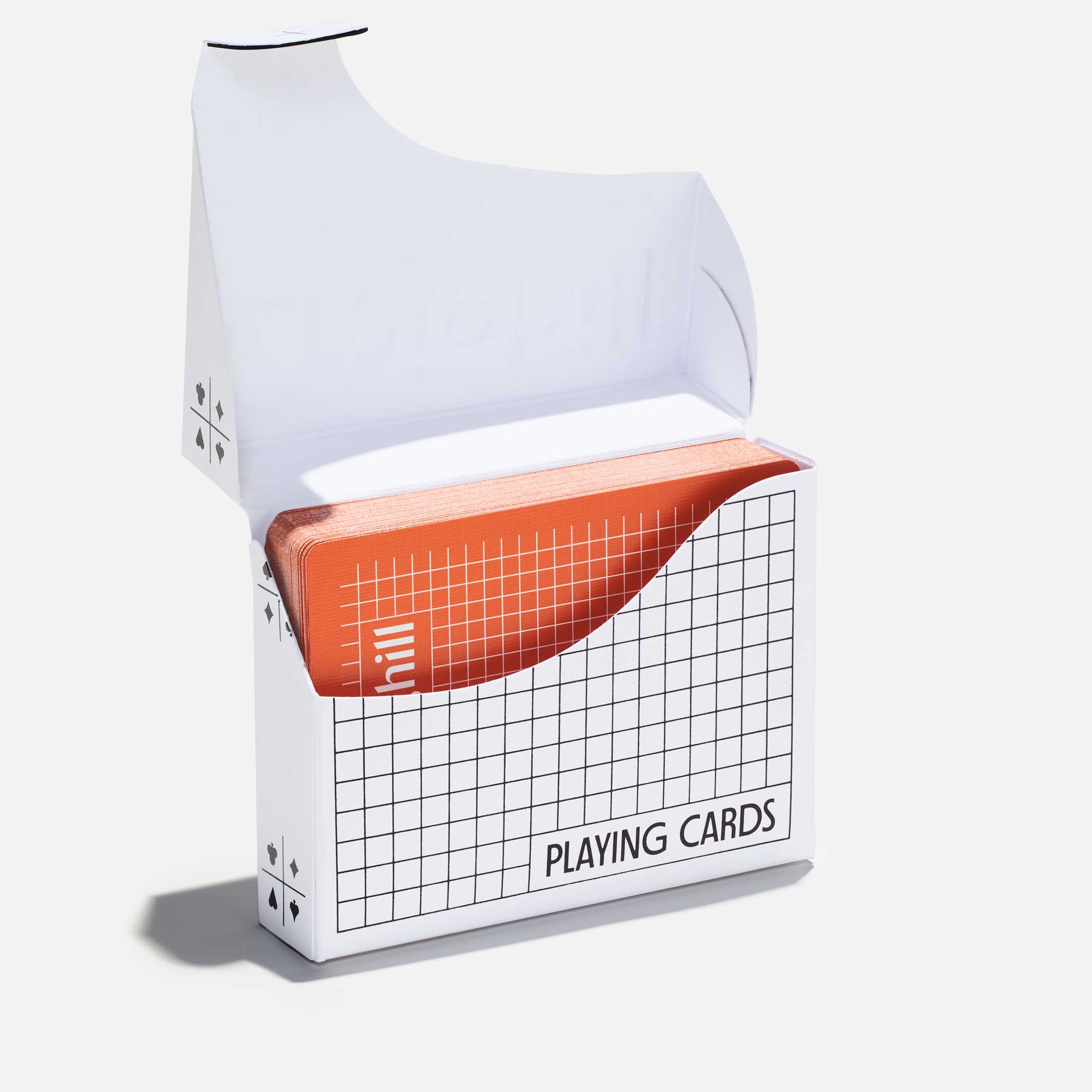 Cartes à jouer | CARTES DE JEU orange dans un emballage blanc | Craighill