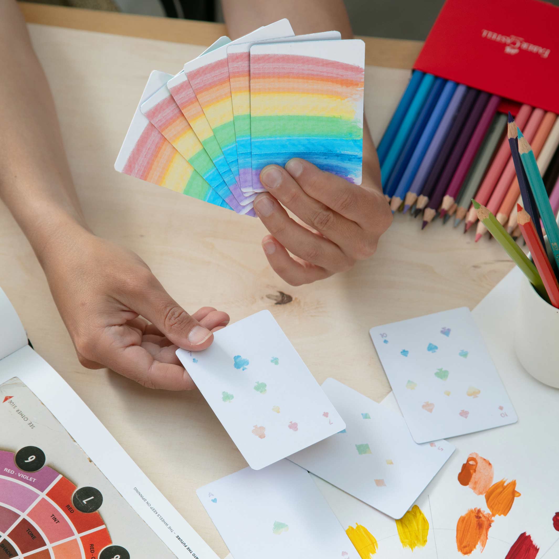 Spielkarten Rainbow – Regenbogen · 52 Karten | Block Design