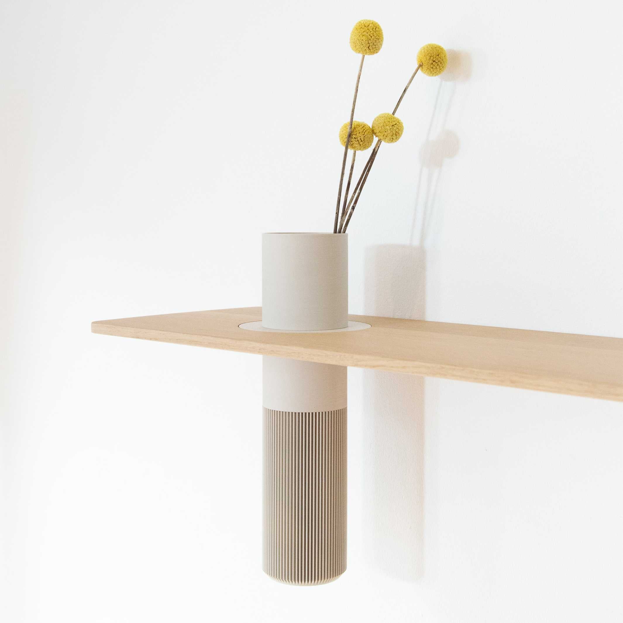 VASEBOARD M - Système d'étagères murales avec vase modulable - Impression 3D | greenior