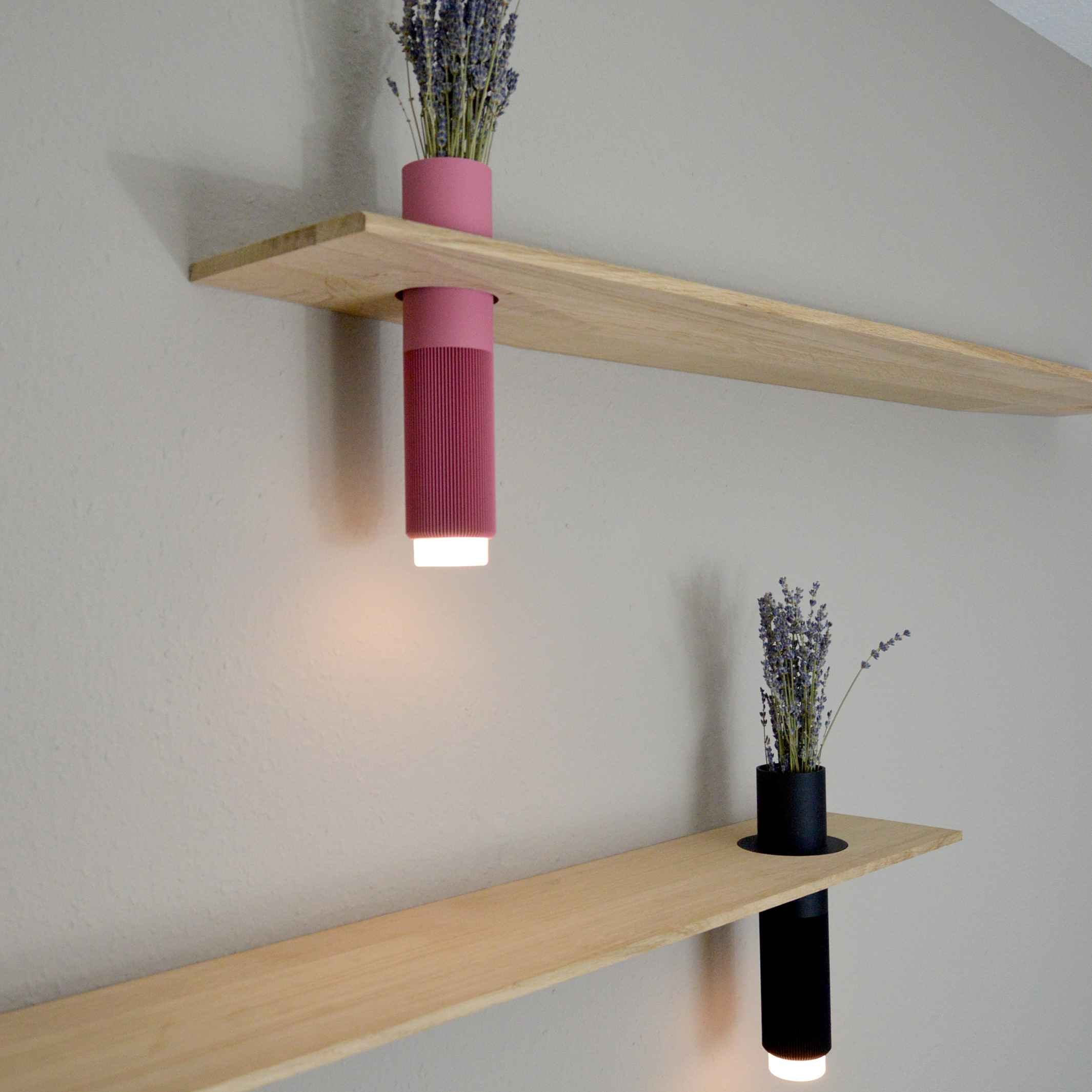 Shelf with integrated vase - VASEBOARD - 50 cm | vaseboard