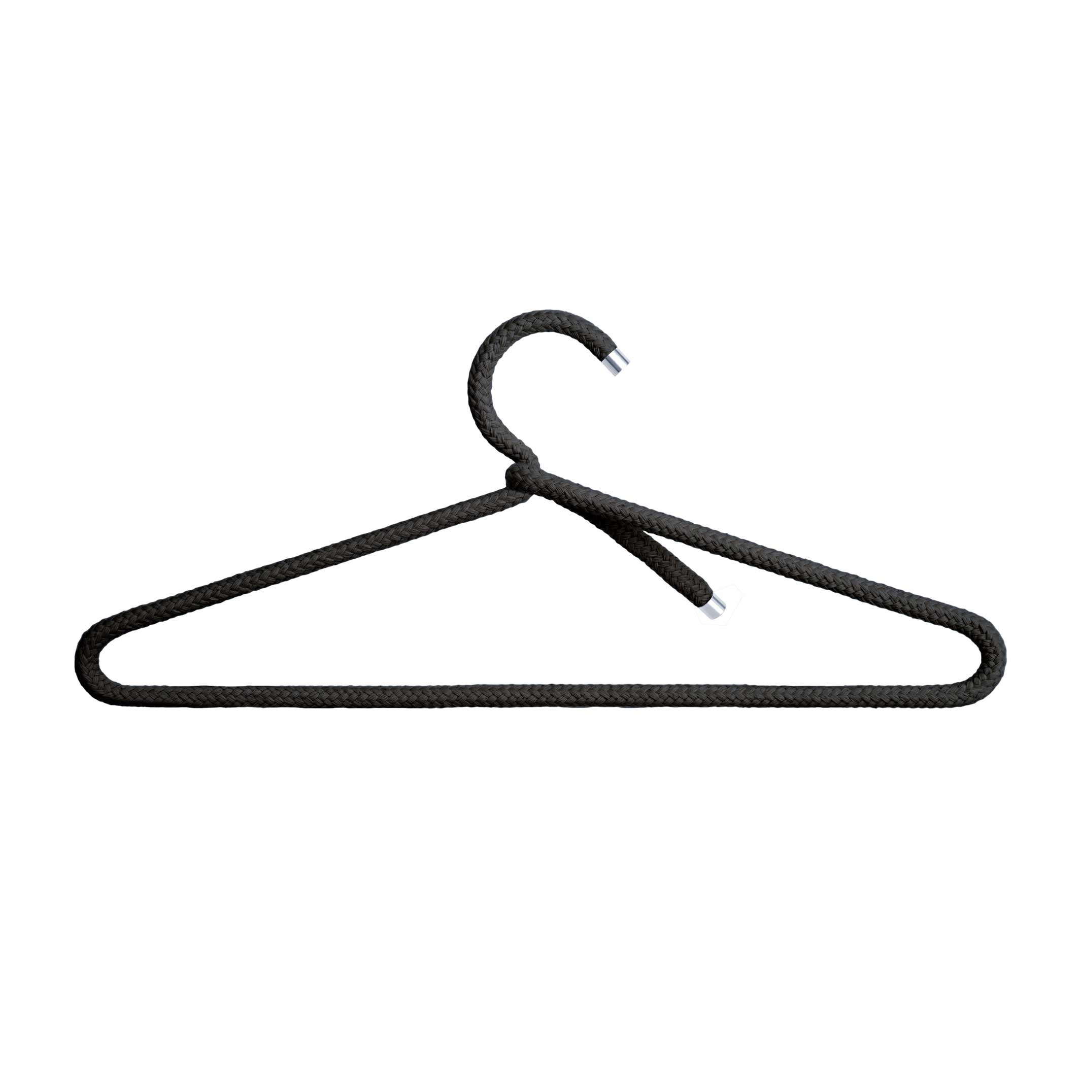 ROPE HANGER Cotton | Black Cotton HANGERS | Set of 3 | Peppermint Products
