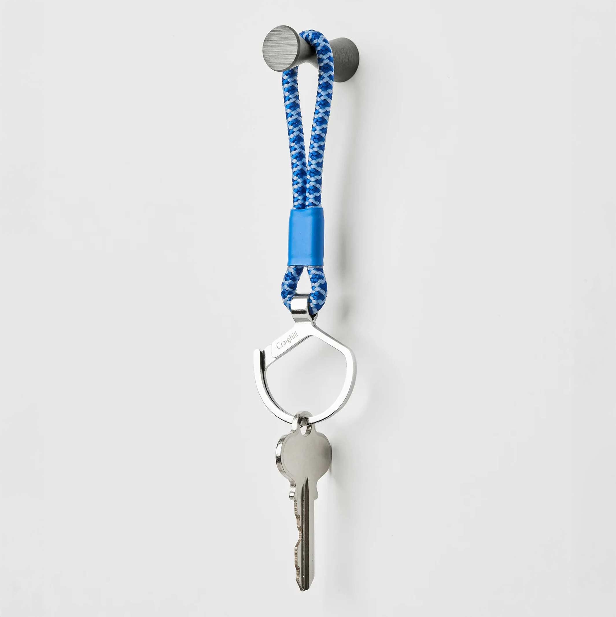 ROPE SPLIT RING - Schlüsselanhänger Kornblumen-Blau | Craighill