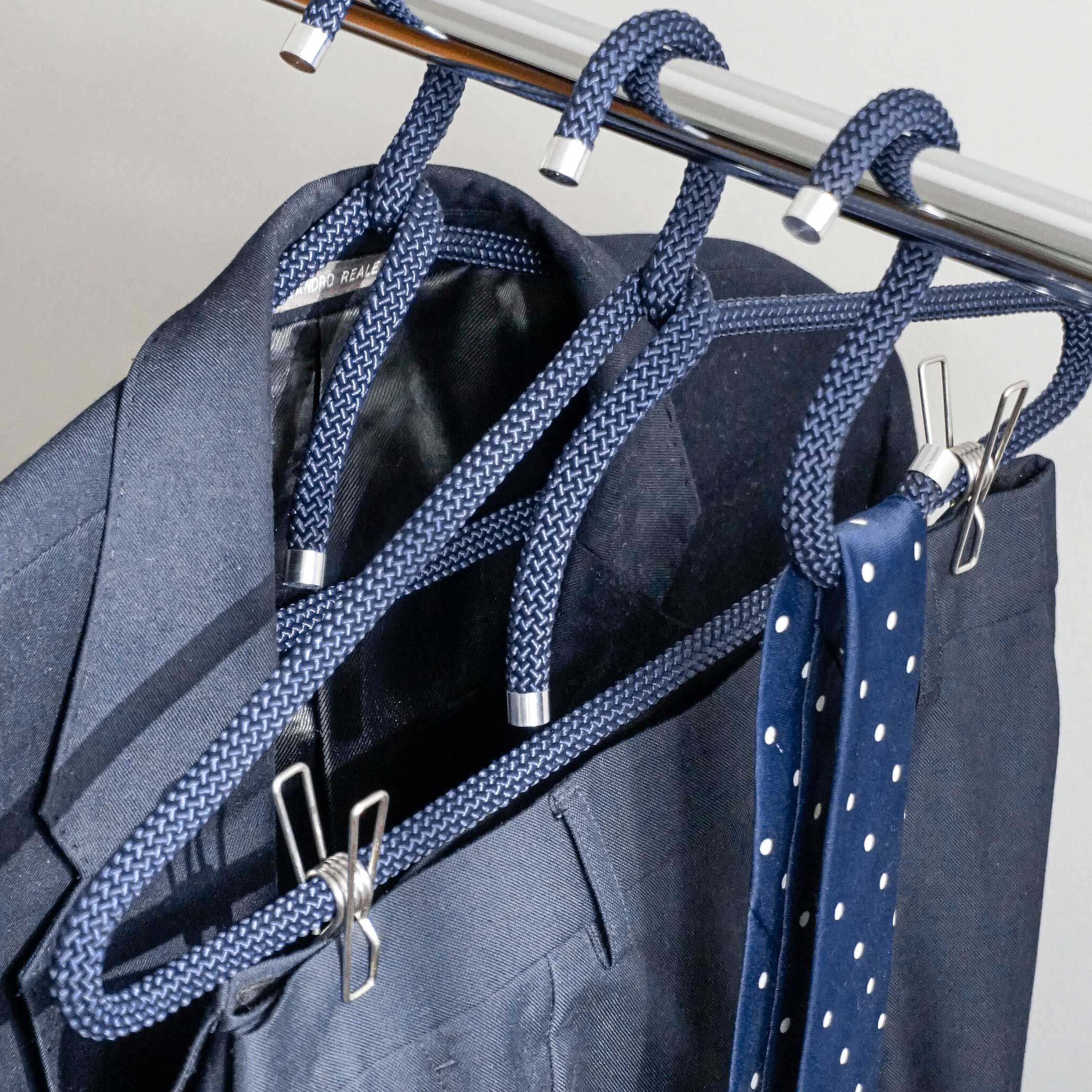 ROPE CLIPS KLAMMERN | Funktionserweiterung Deiner Kleiderbügel, Garderoben & S-Haken | 6er Set | Peppermint Products