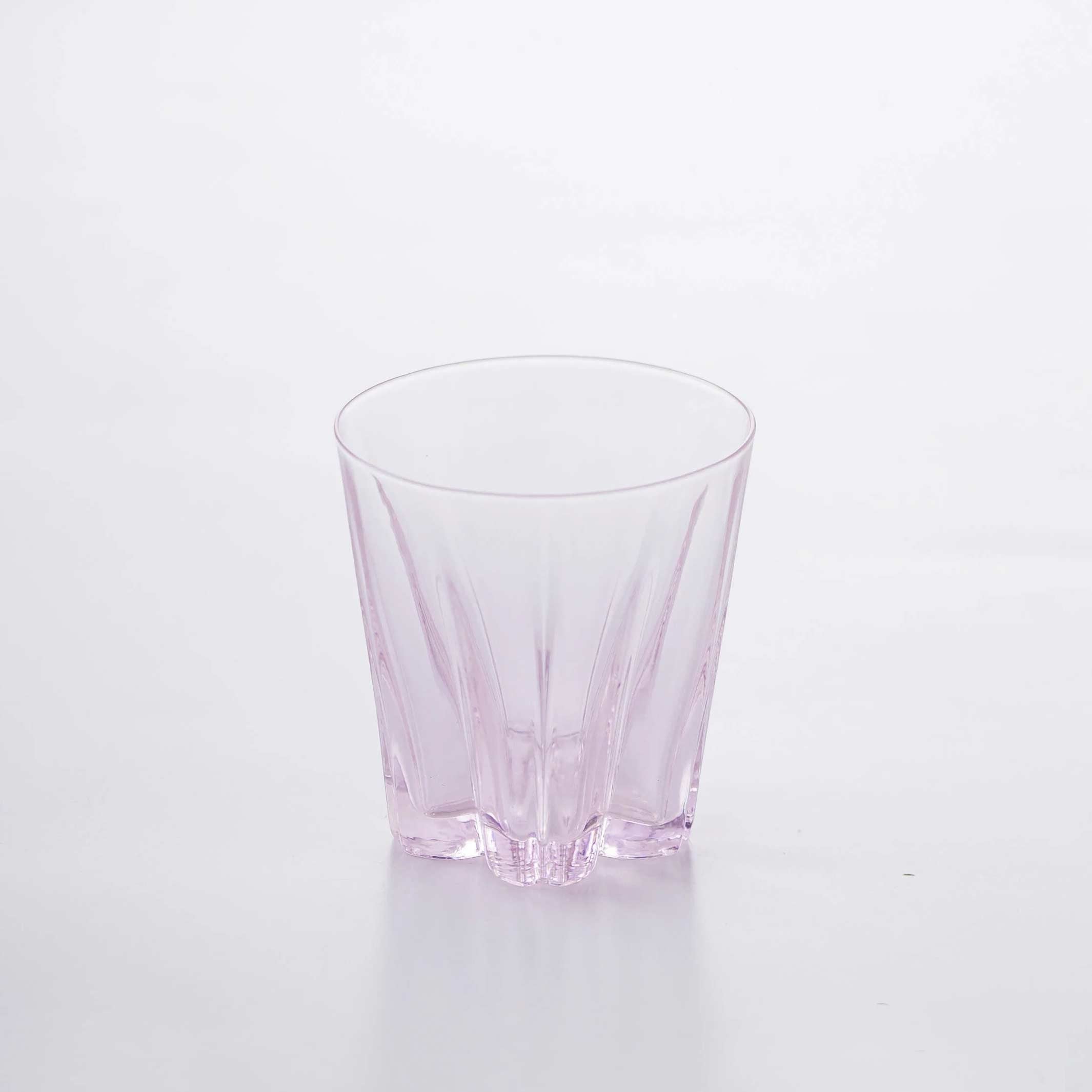 SAKURASAKU Rock - flaches Trinkglas klar rosa - 260 ml | 100percent