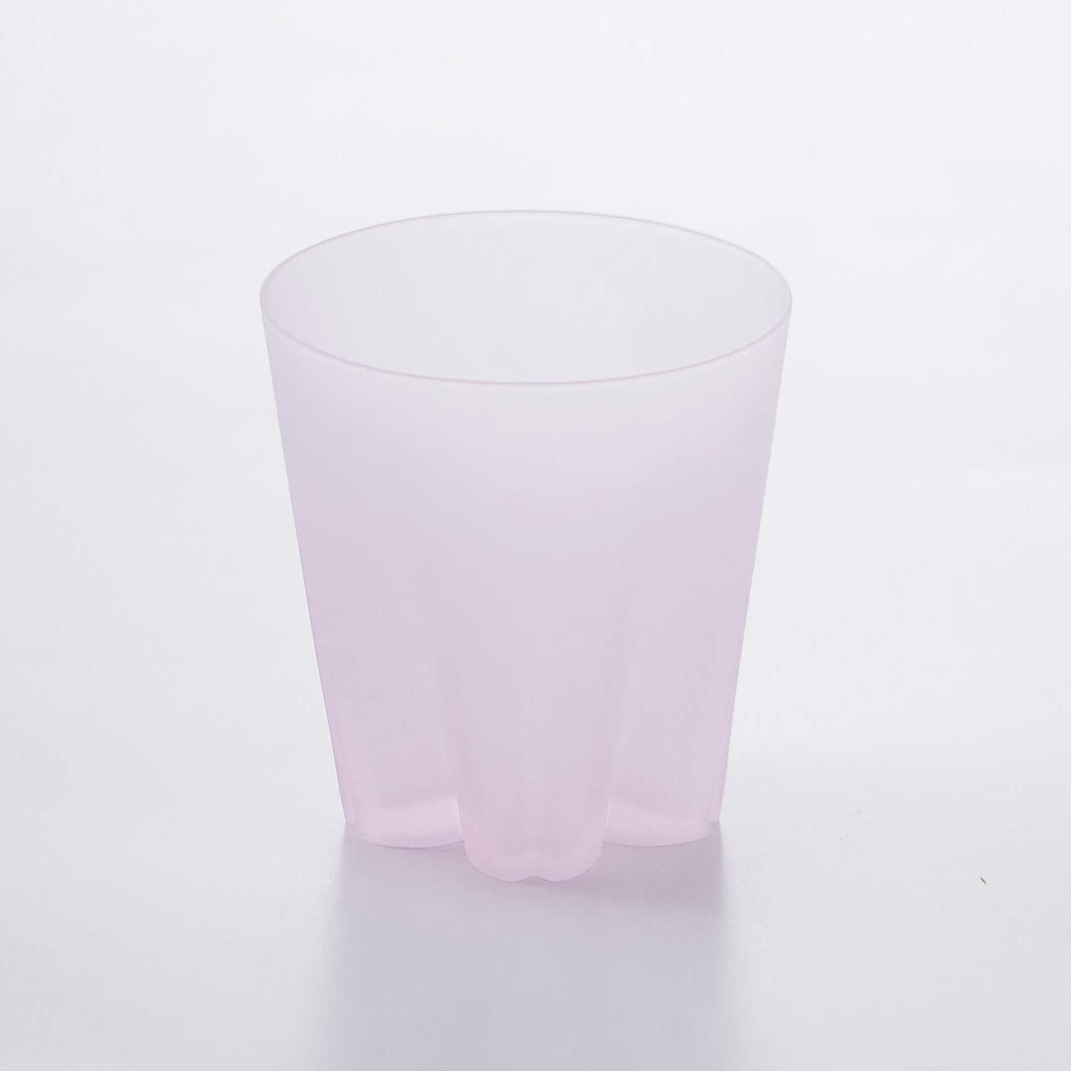 SAKURASAKU Rock - flaches Trinkglas matt rosa - 260 ml | 100percent