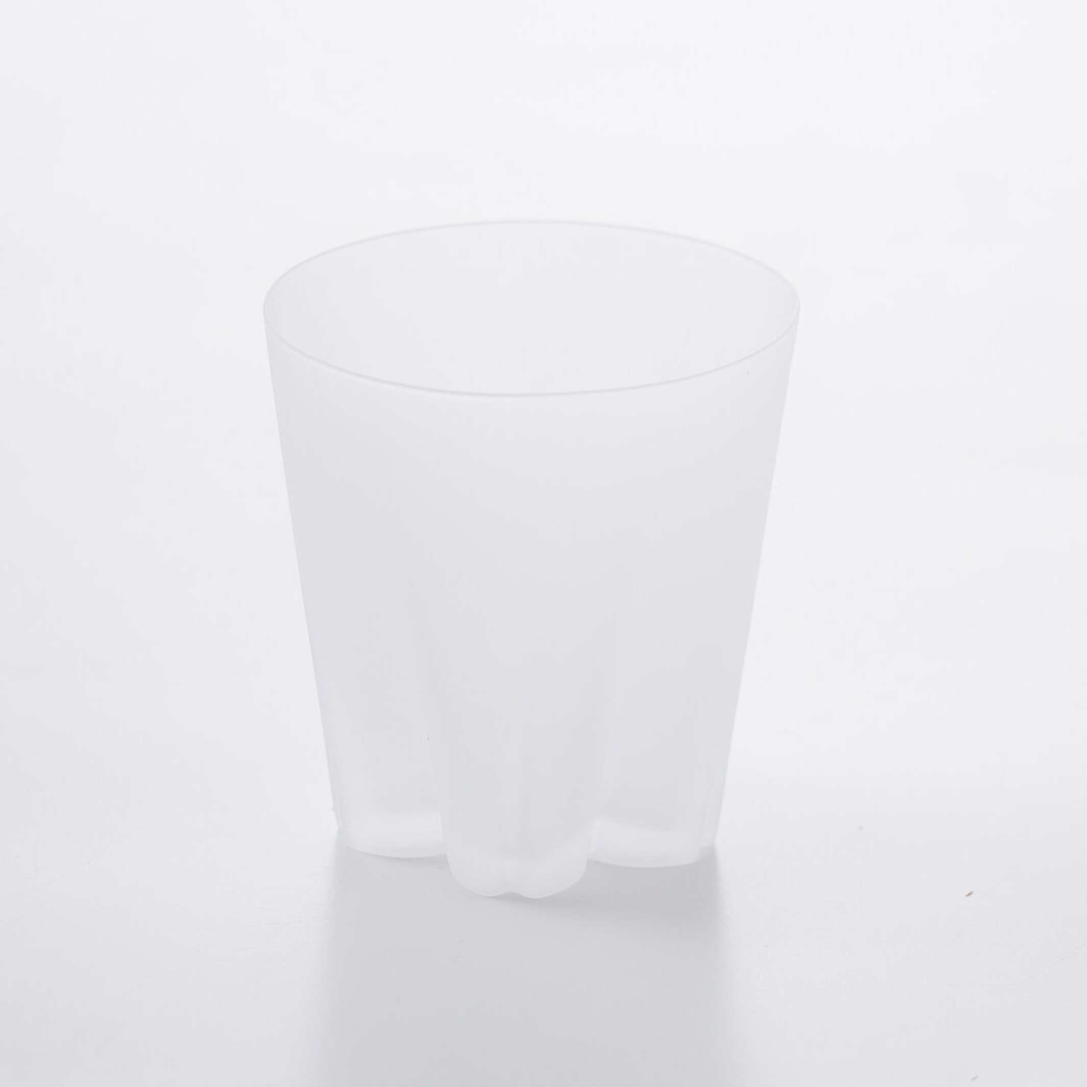 SAKURASAKU Rock - flaches Trinkglas matt weiss - 260 ml | 100percent