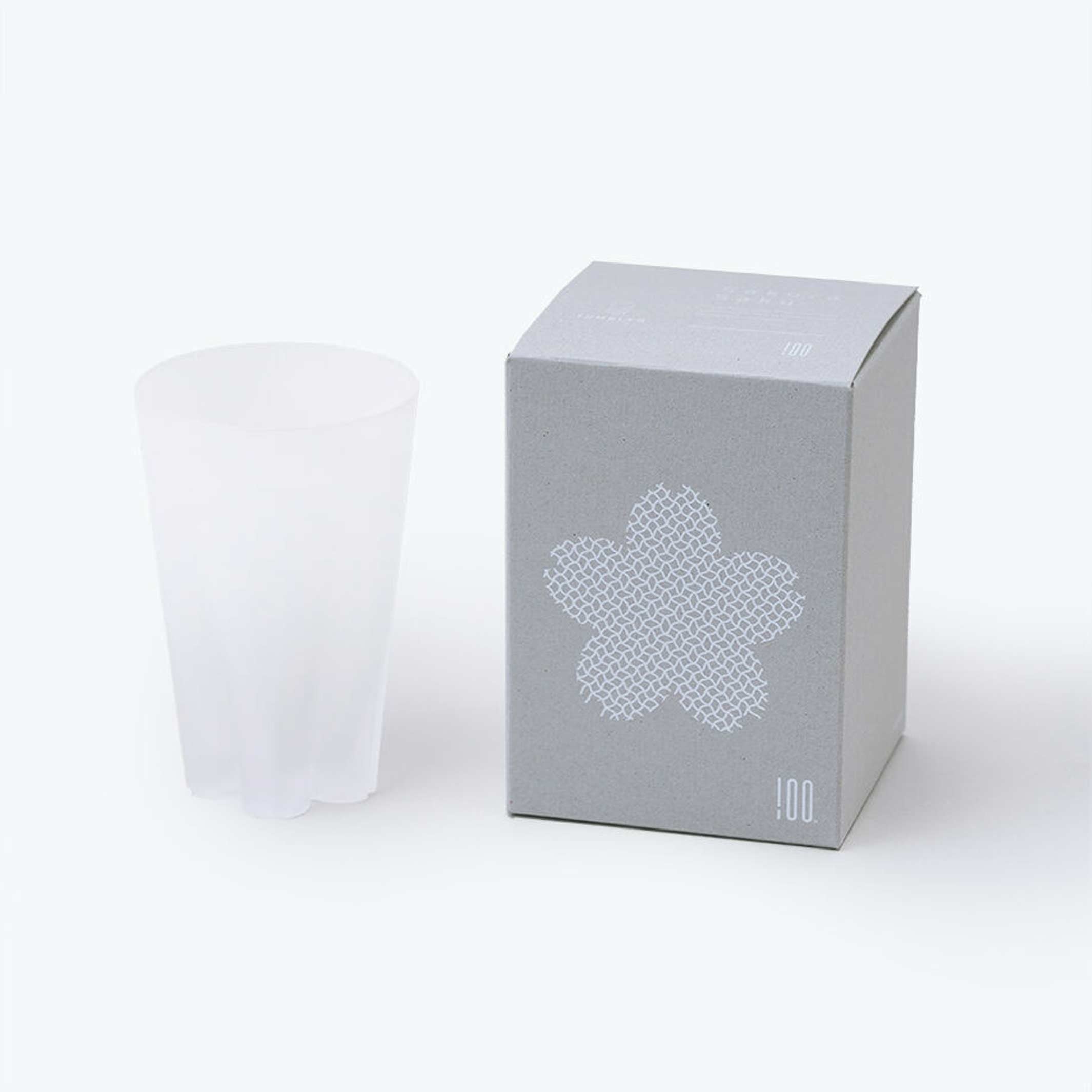 SAKURASAKU Tumbler - Trinkglas matt weiss - 240 ml | 100percent