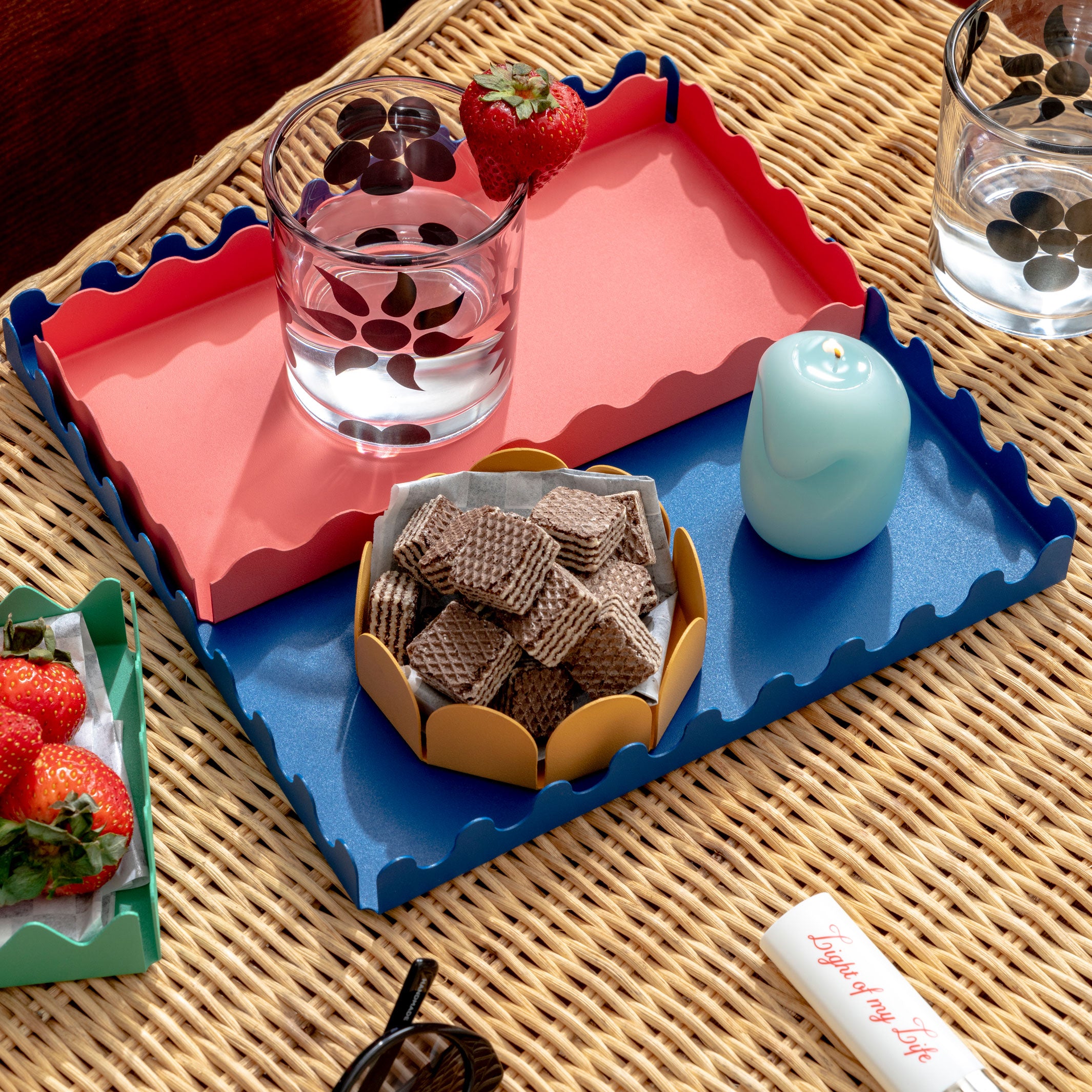 SCAPE TRAY Blue | 25x25 cm | Steven Bukowski | Areaware