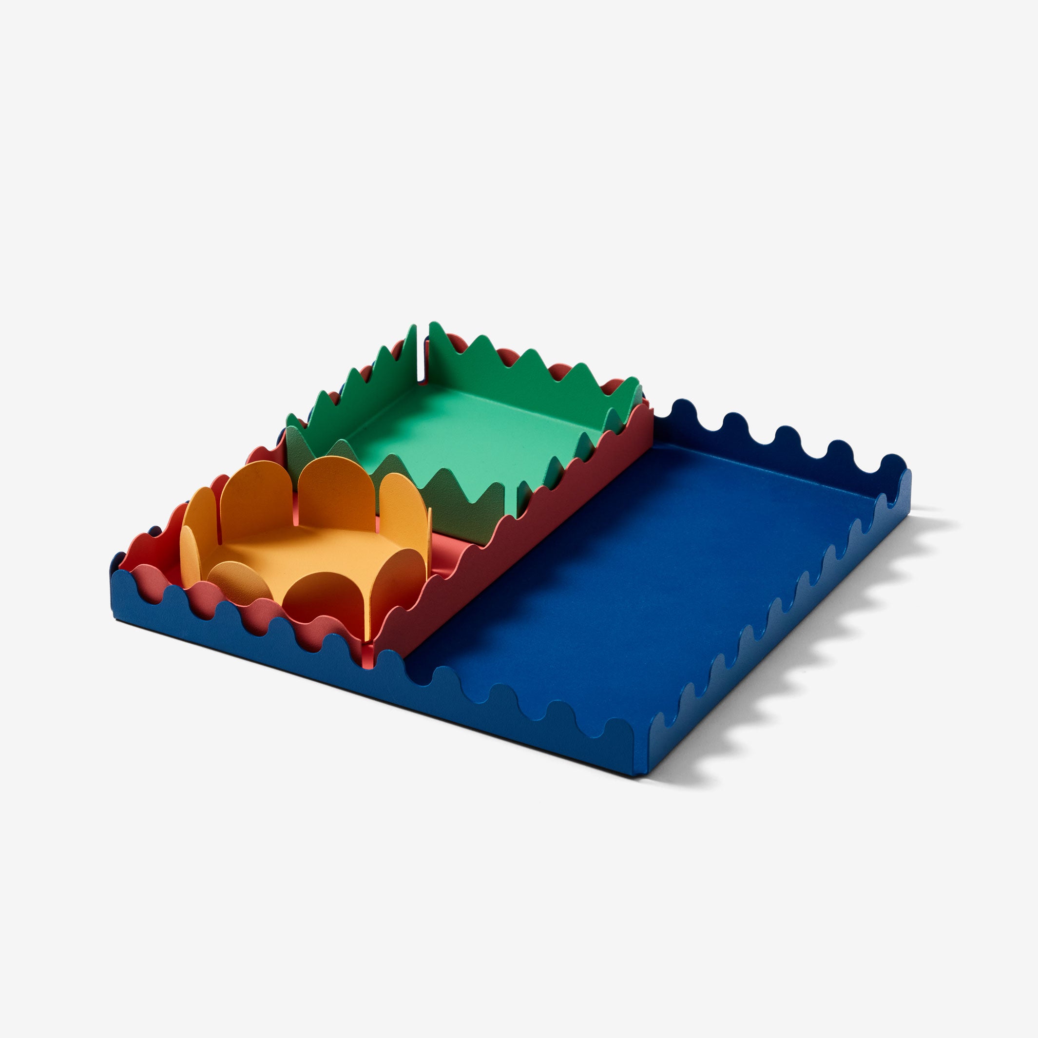 SCAPE TRAY Set | SERVIERTABLETTS | 4er Set | Steven Bukowski | Areaware