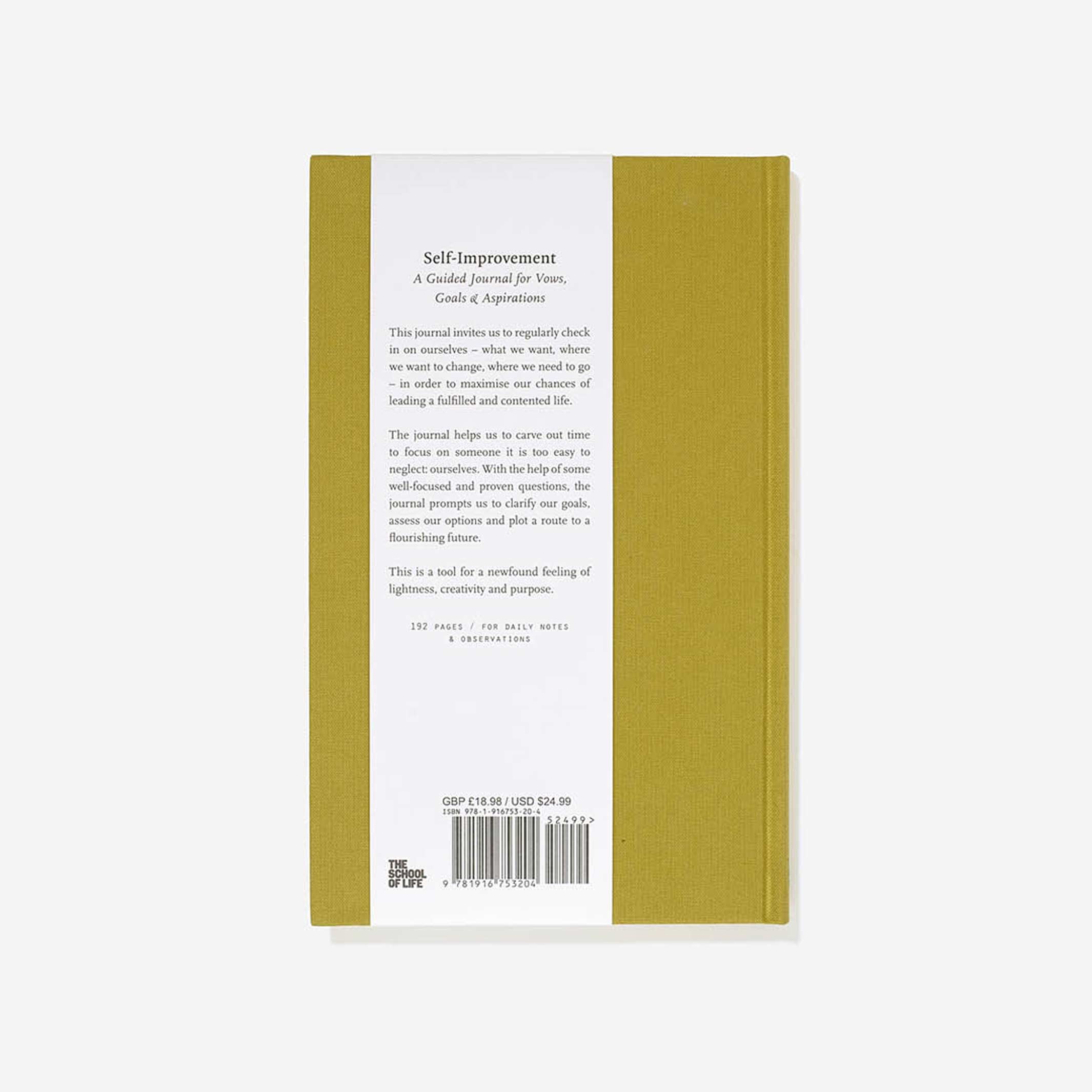 SELF-IMPROVEMENT - Journal for Vows, Goals & Aspirations - English Edition | The School of Life