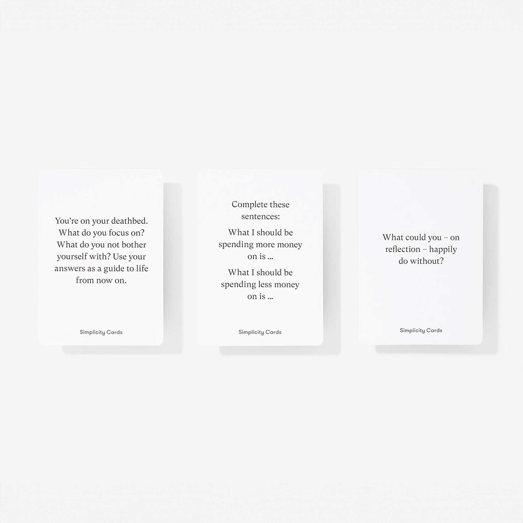 SIMPLICITY CARDS | KARTENSPIEL für mehr Gelassenheit, Ruhe & Klarheit | English Edition | The School of Life